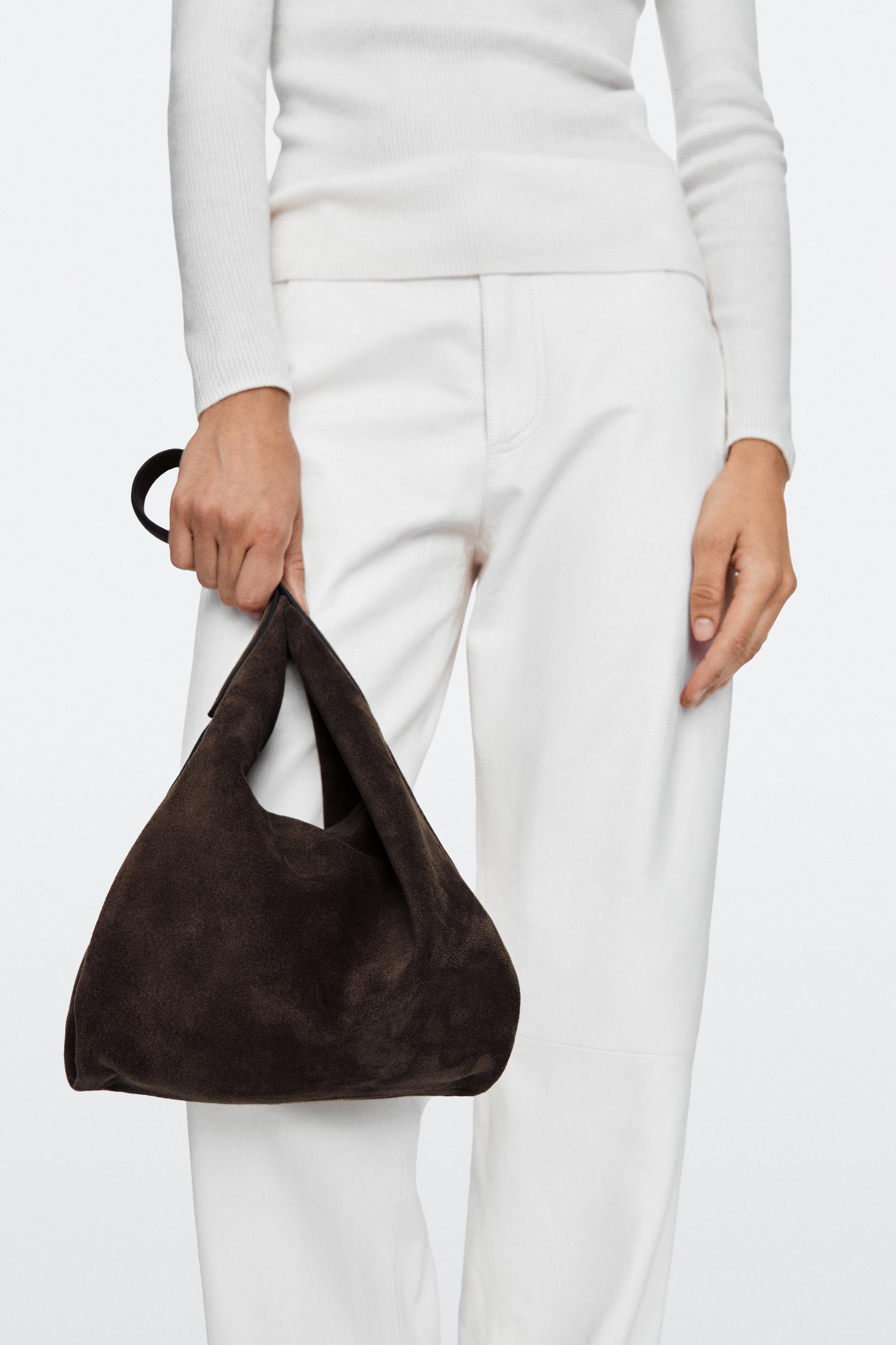 Split suede leather mini bag