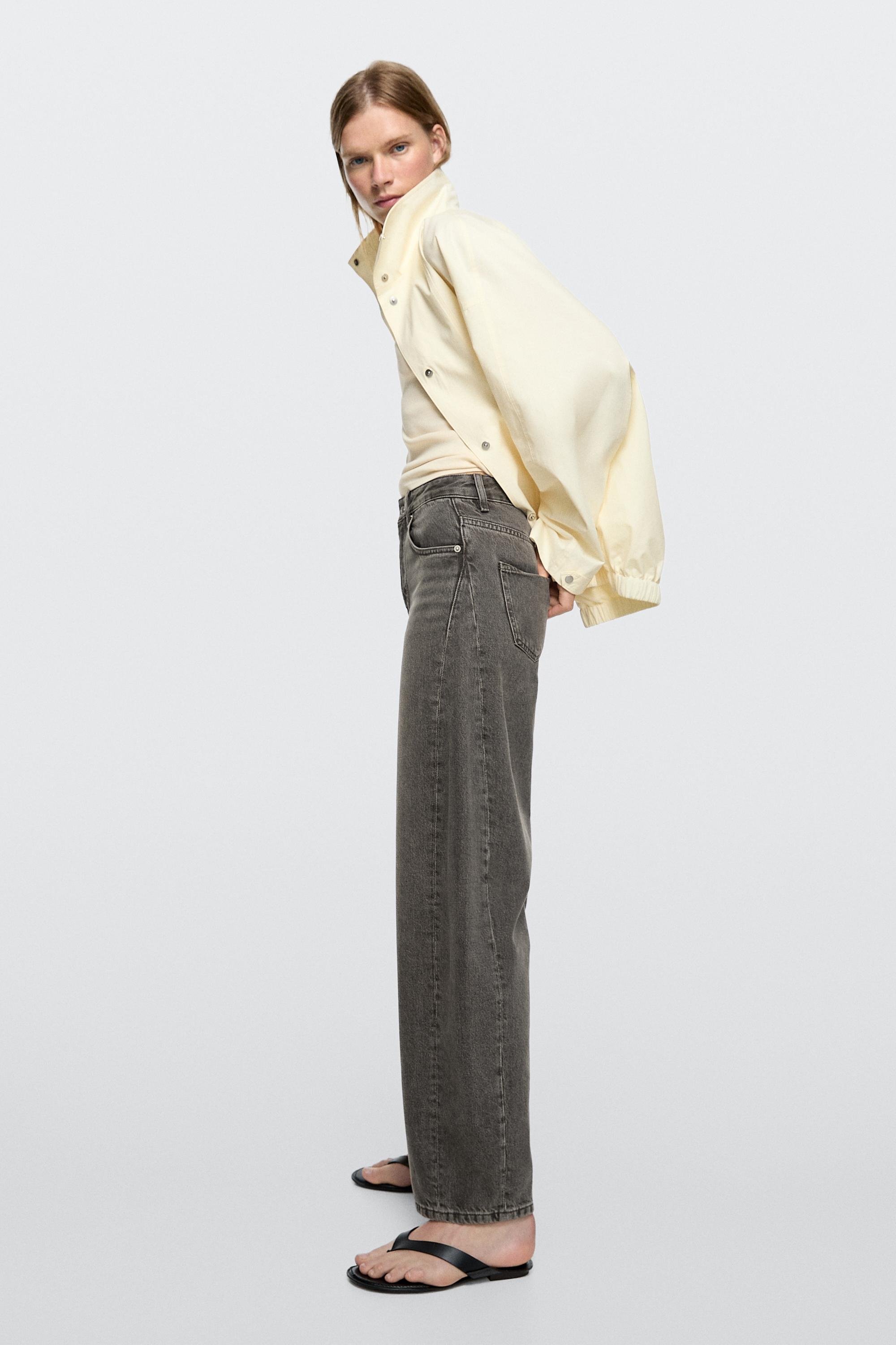 Mid-rise balloon fit jeans