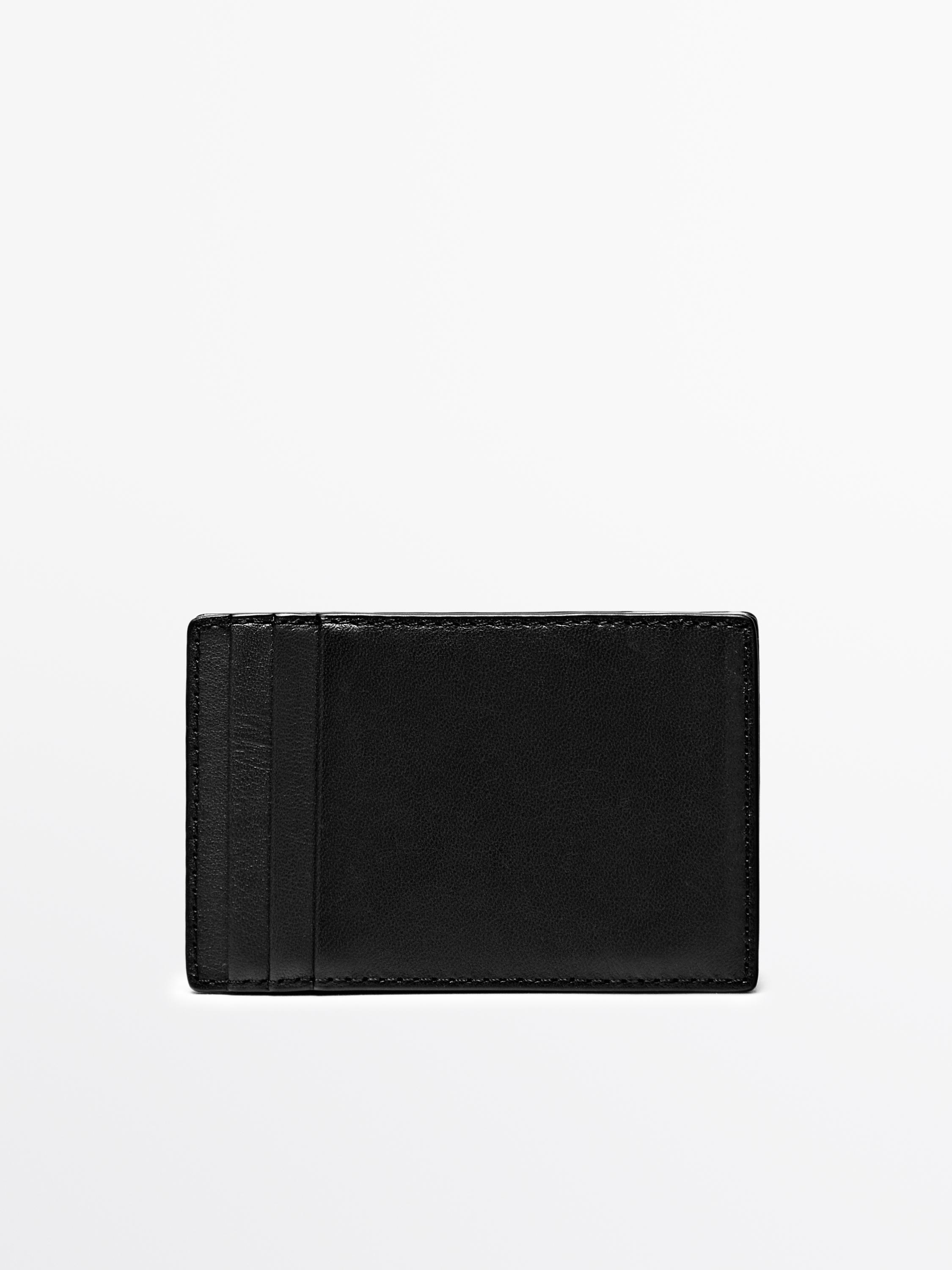 Nappa leather "magic" vertical wallet