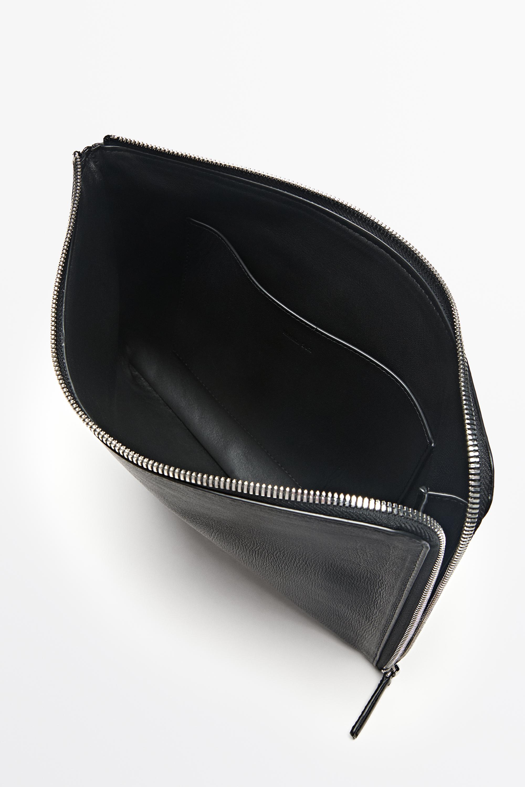 Small nappa leather laptop case
