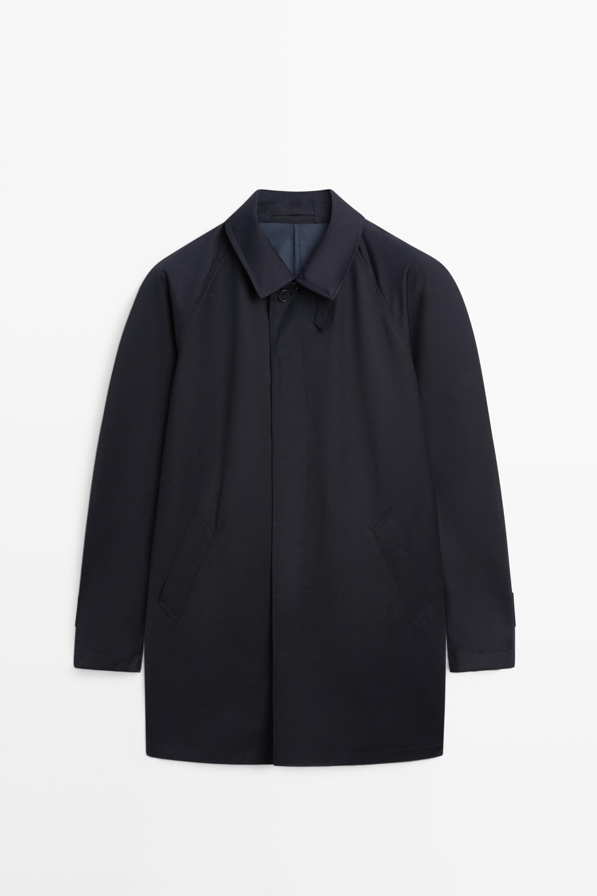 100% wool trench coat