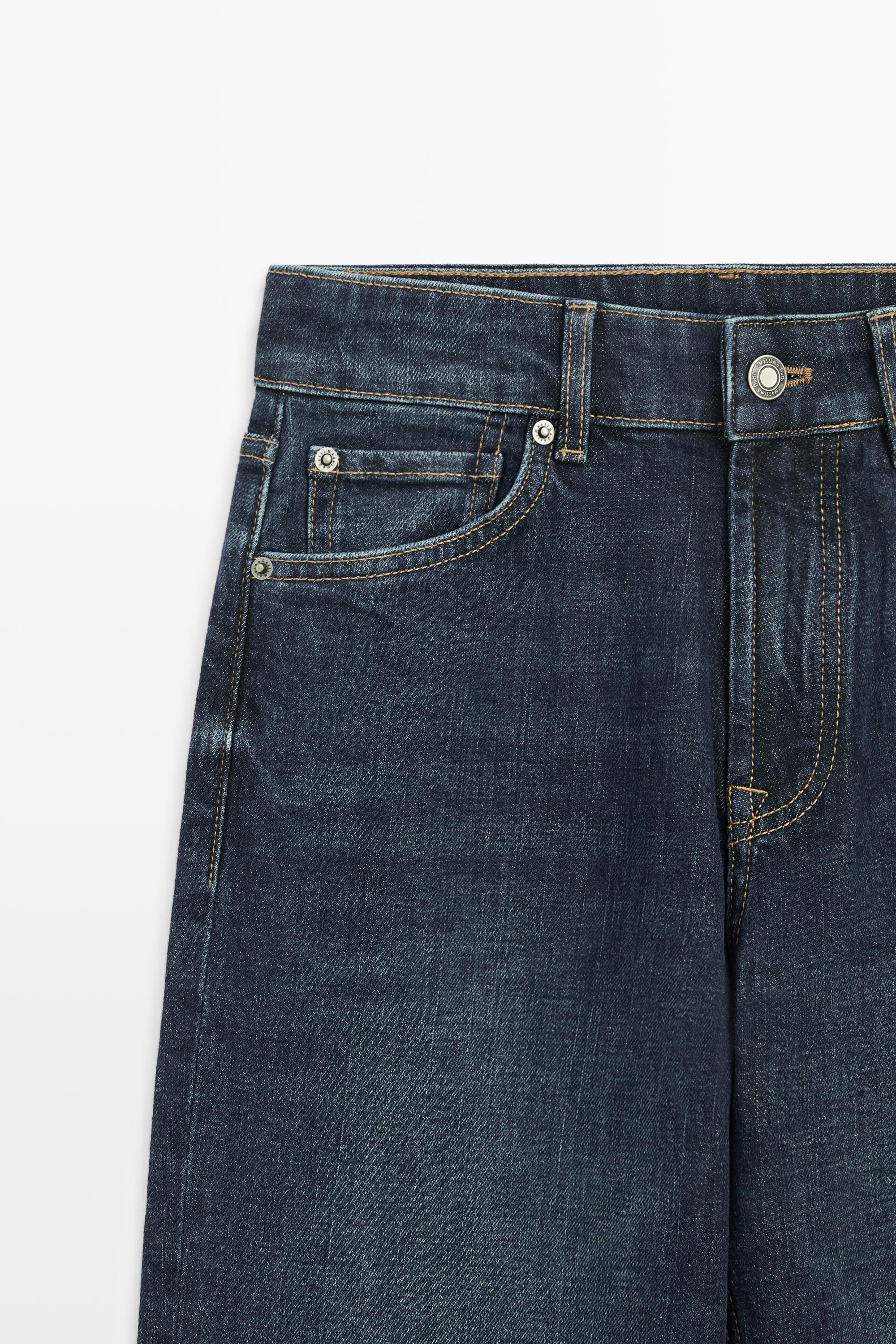 High-waist cropped straight-leg jeans