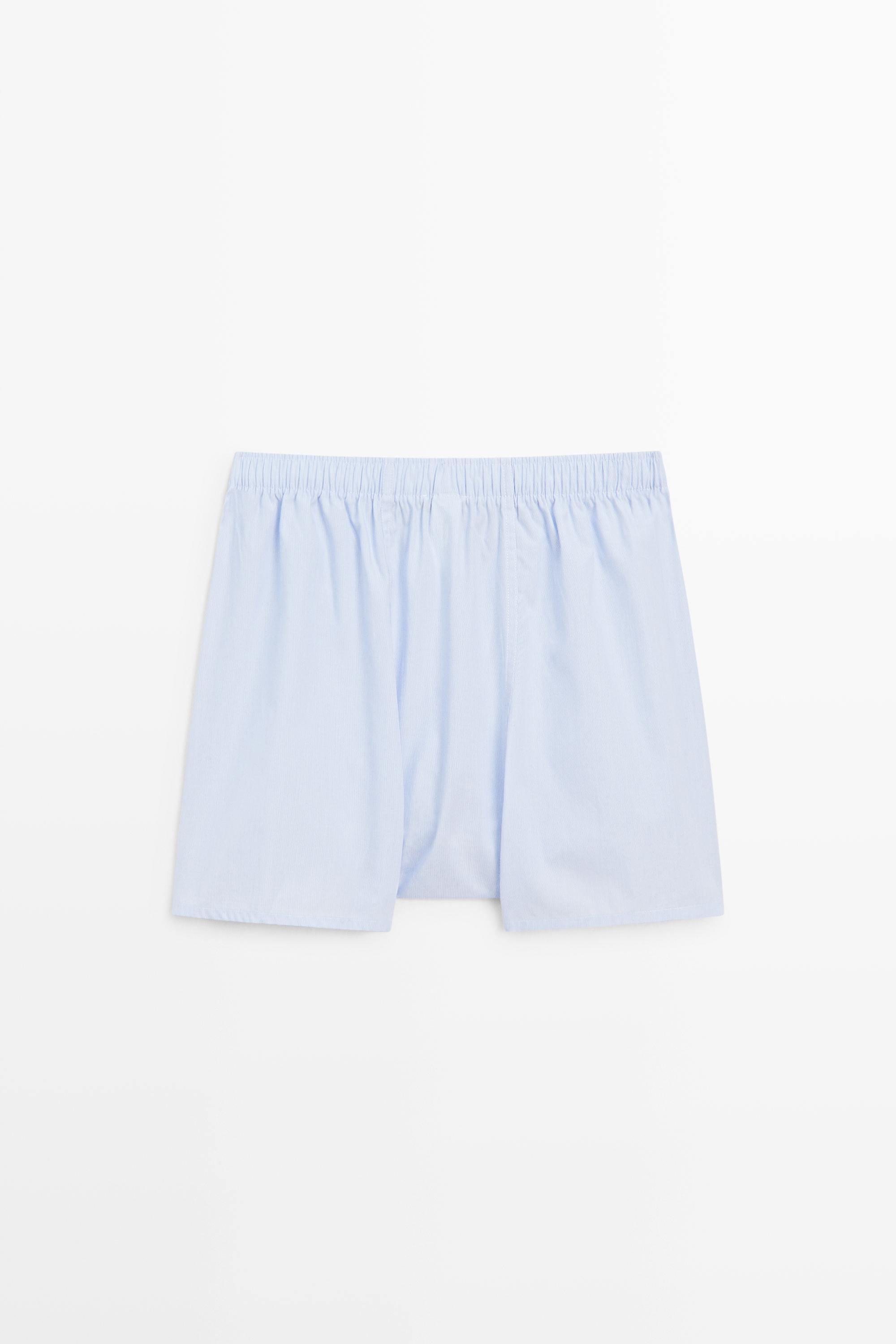 100% cotton micro-striped boxers