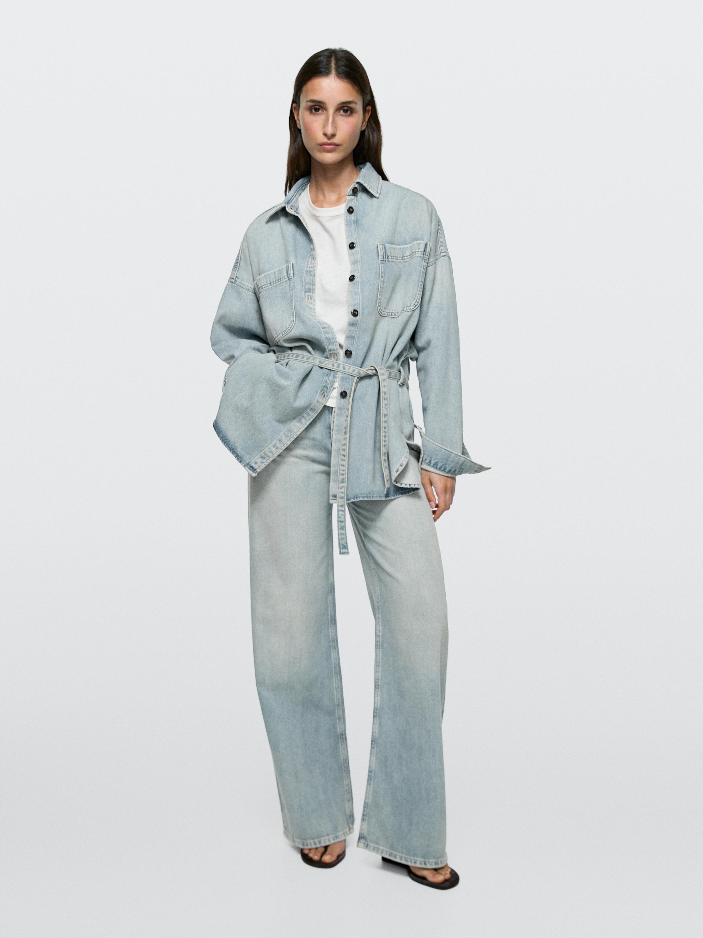 High-waist barrel fit jeans