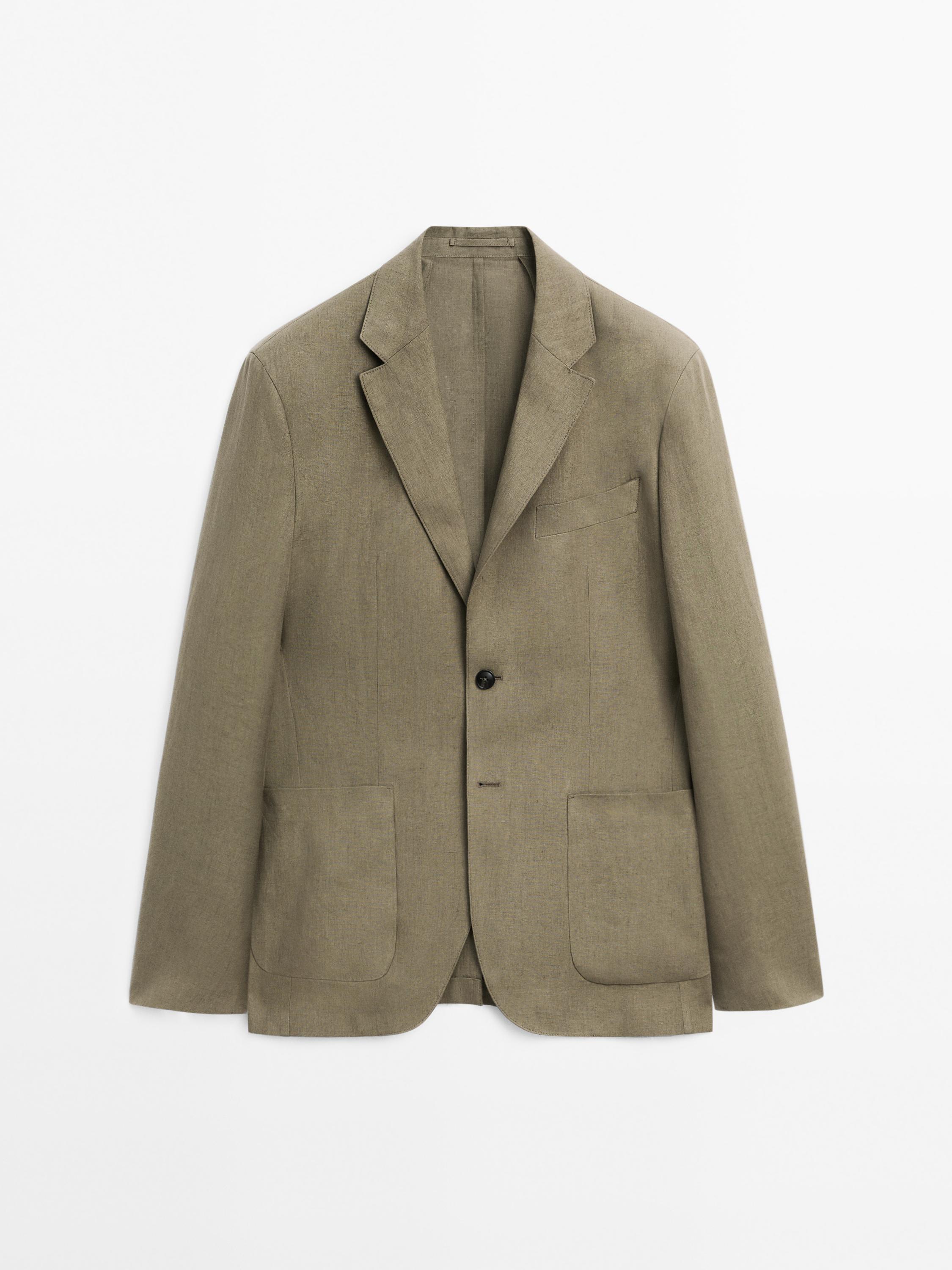 100% linen blazer