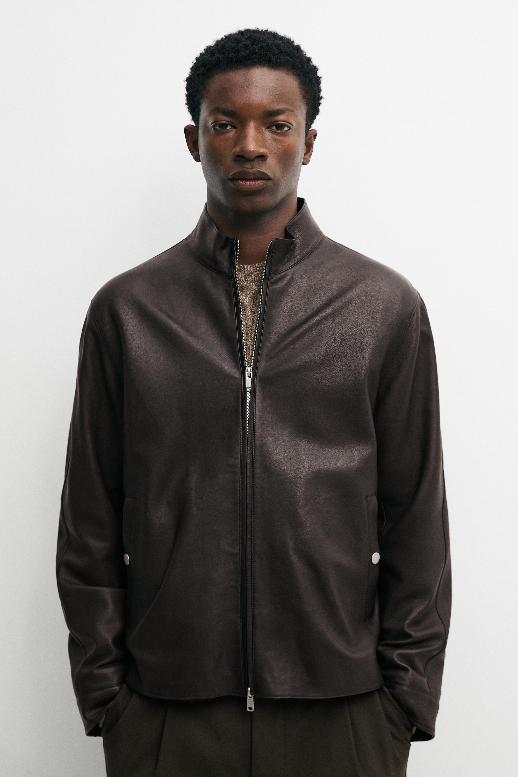 Nappa leather jacket
