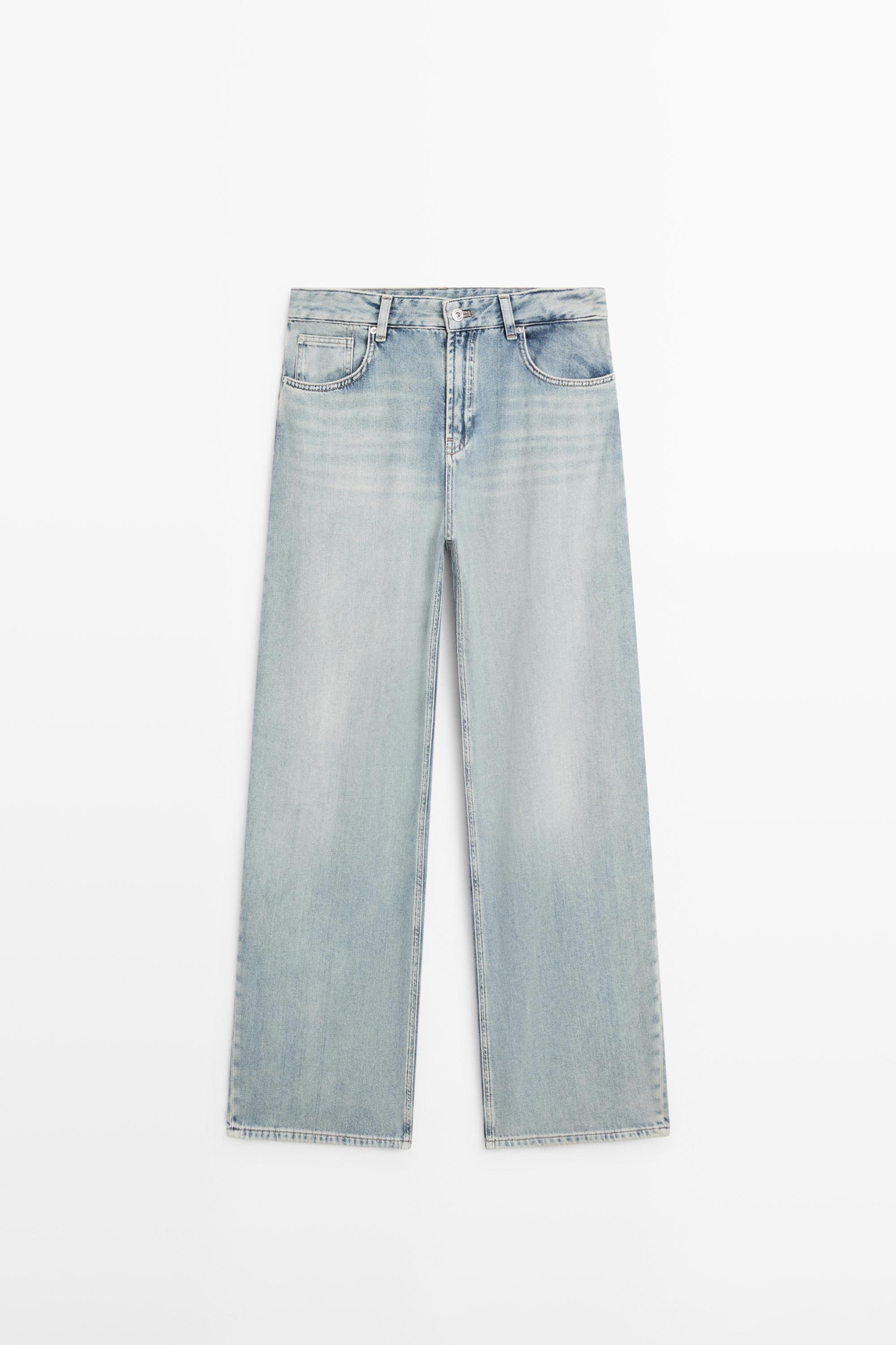 High-waist barrel fit jeans