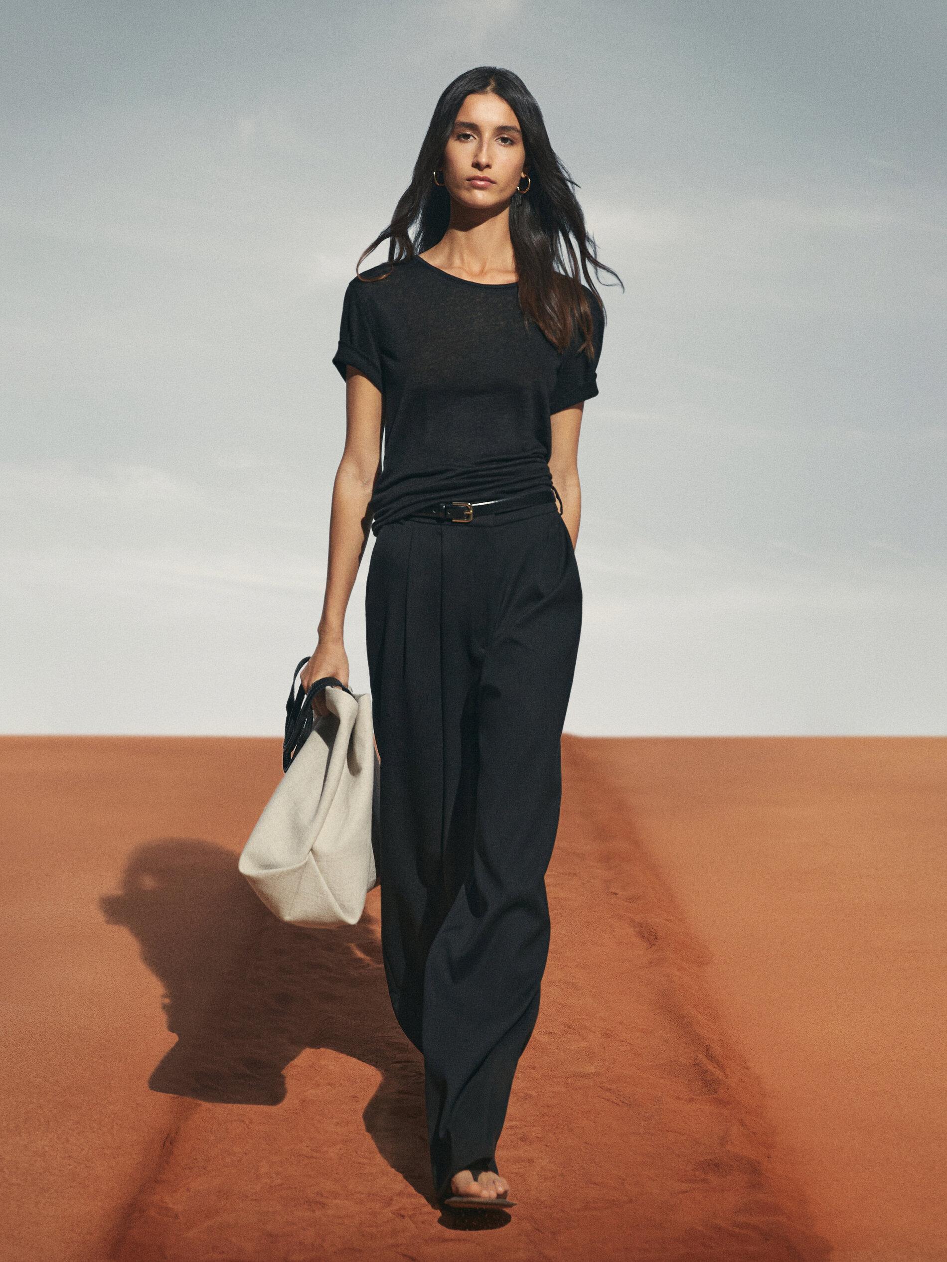 LINEN-LOOK-W11 黑色