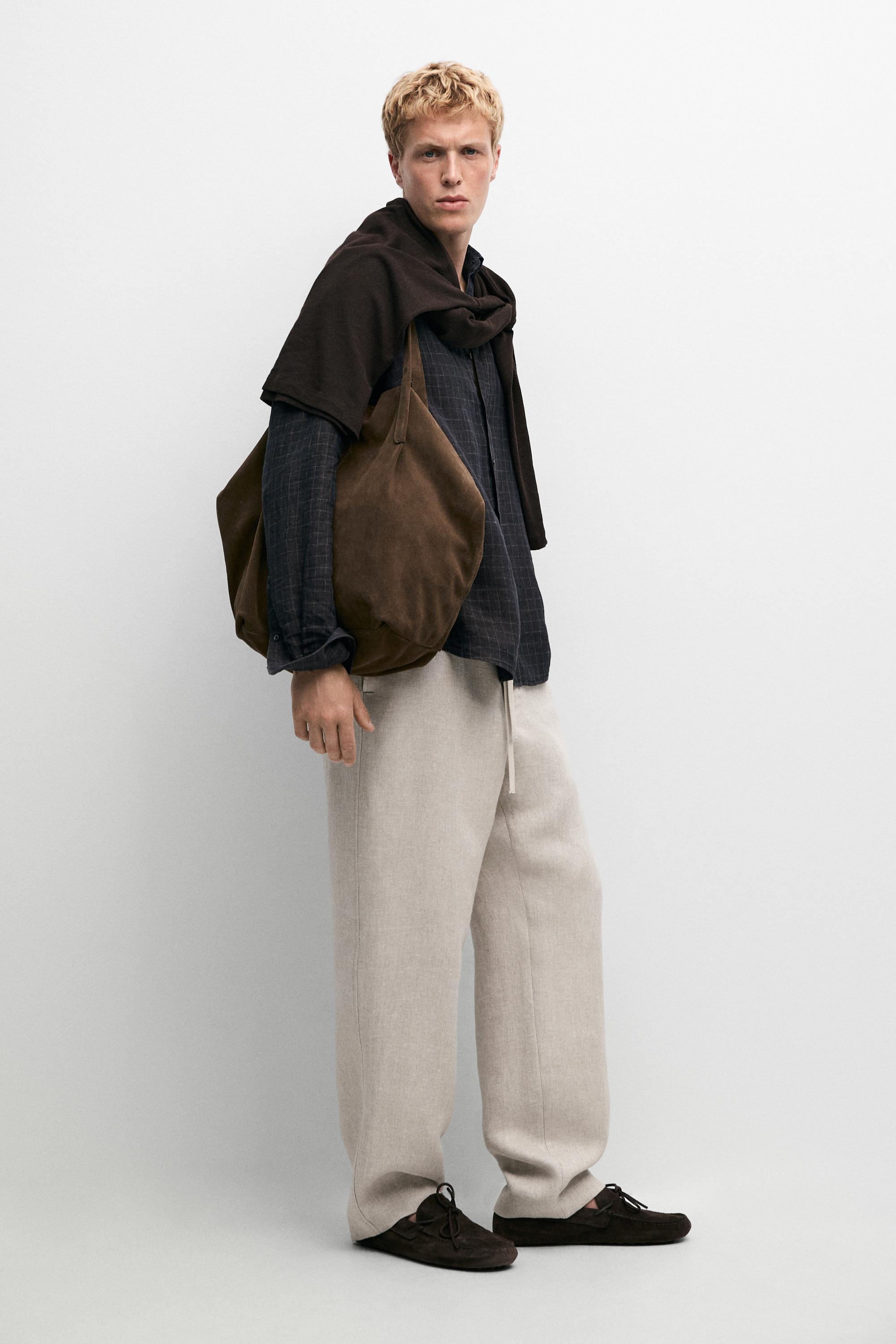 100% linen textured co-ord pants