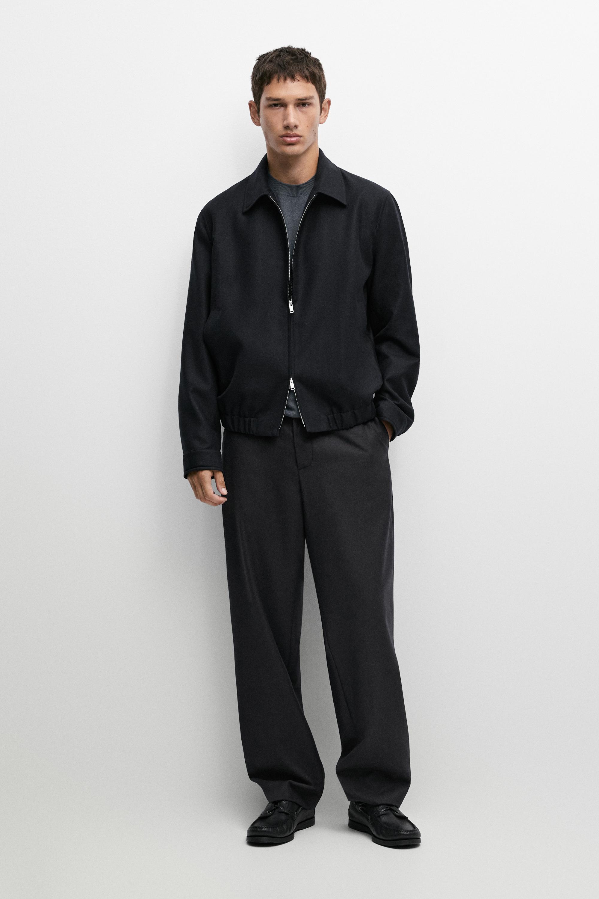 100% wool bomber jacket