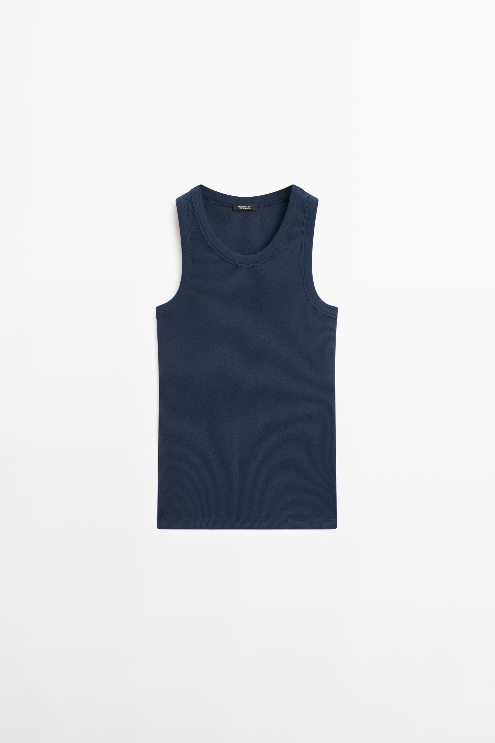 Cotton blend halter top