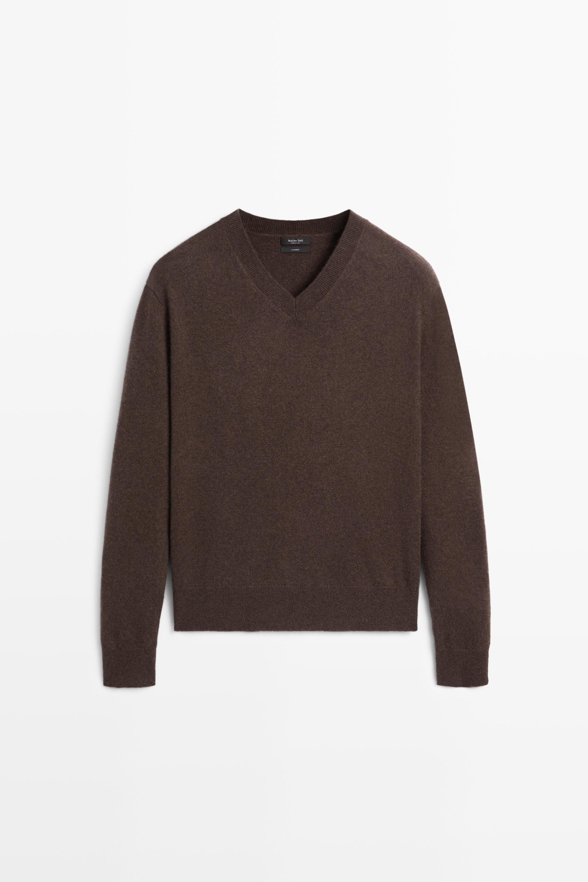 100% cashmere knit sweater