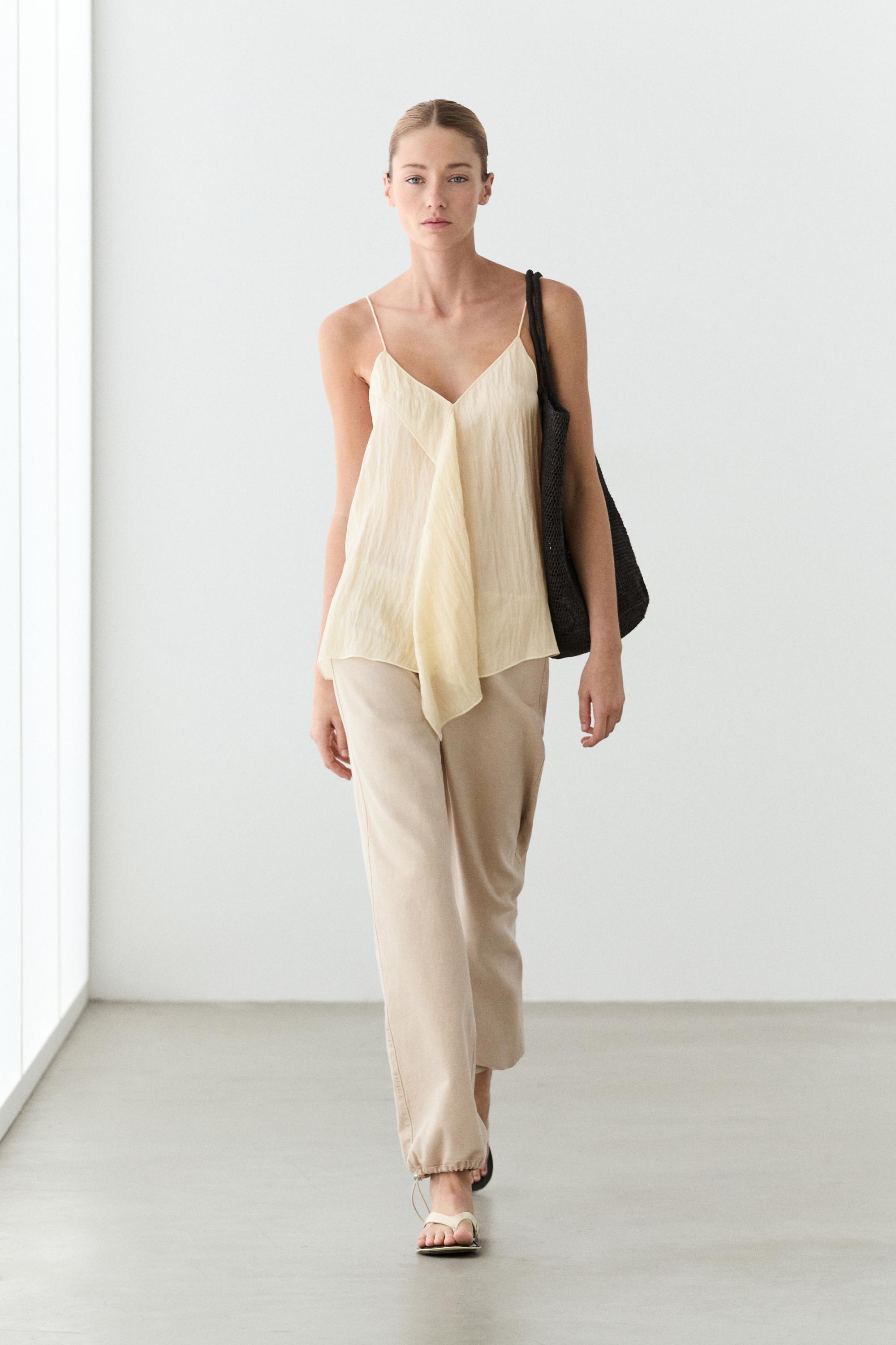 Relaxed fit parachute pants