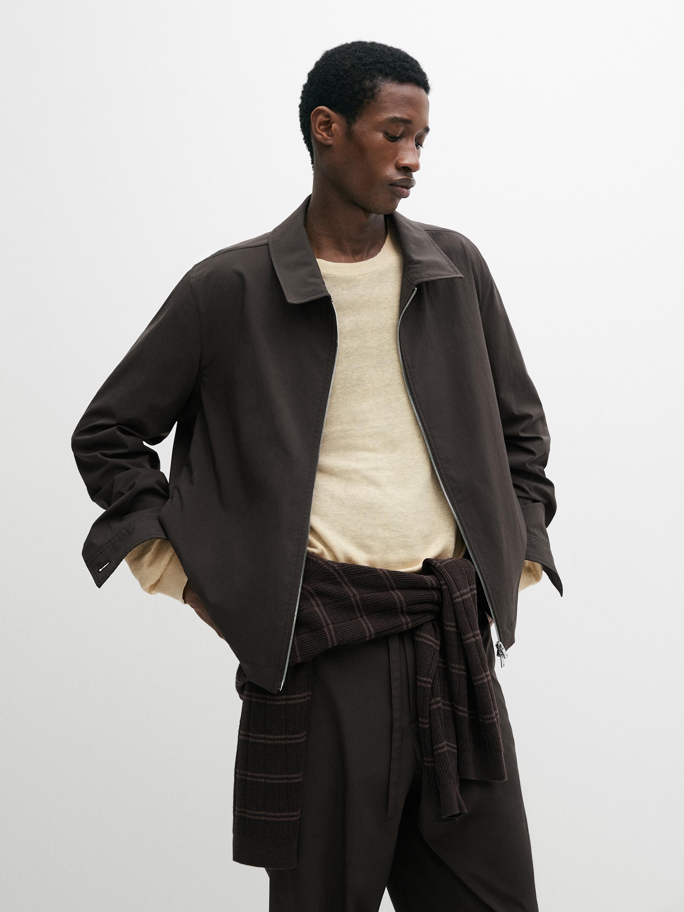 Total look cropped jacket