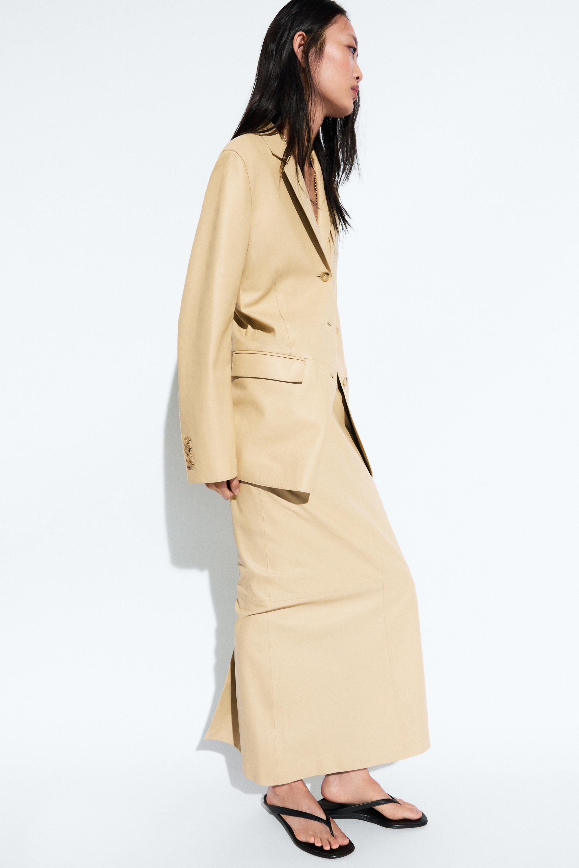 Nappa leather blazer
