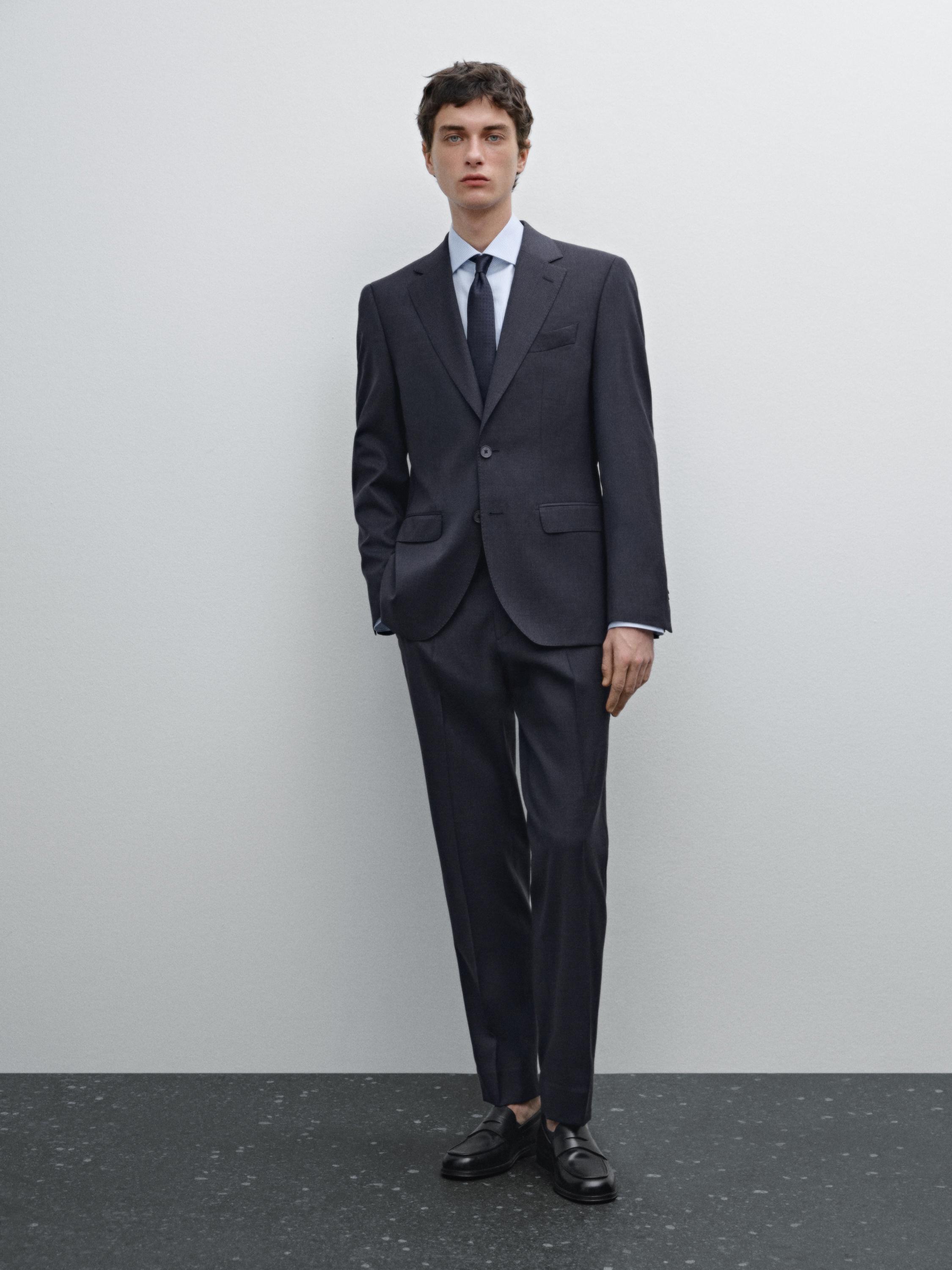Houndstooth suit blazer