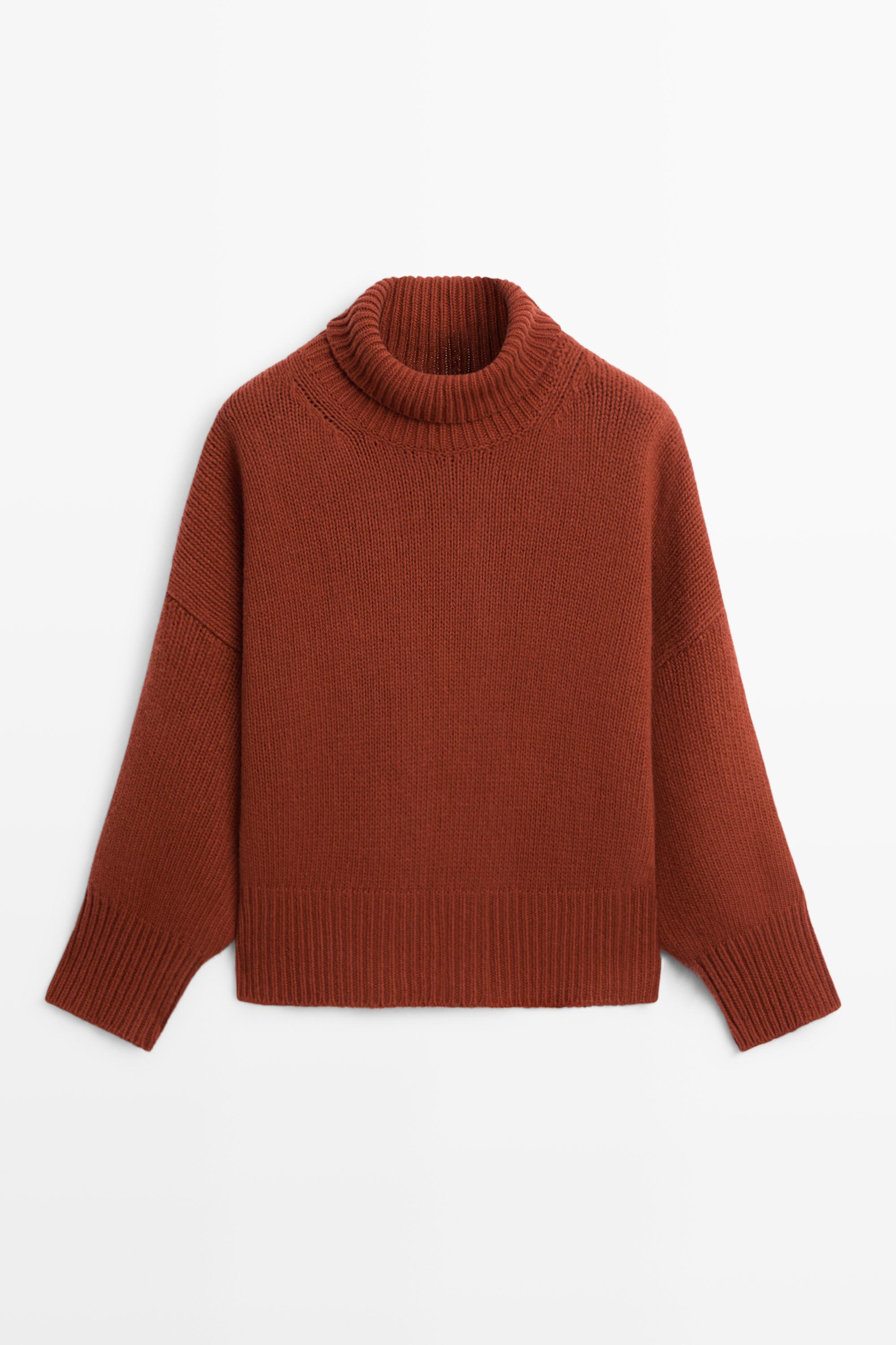 100% wool oversize knit sweater