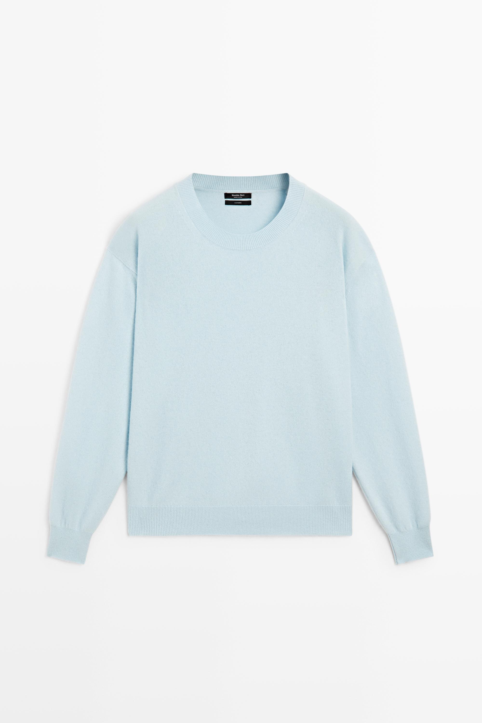 100% cashmere long sleeve sweater