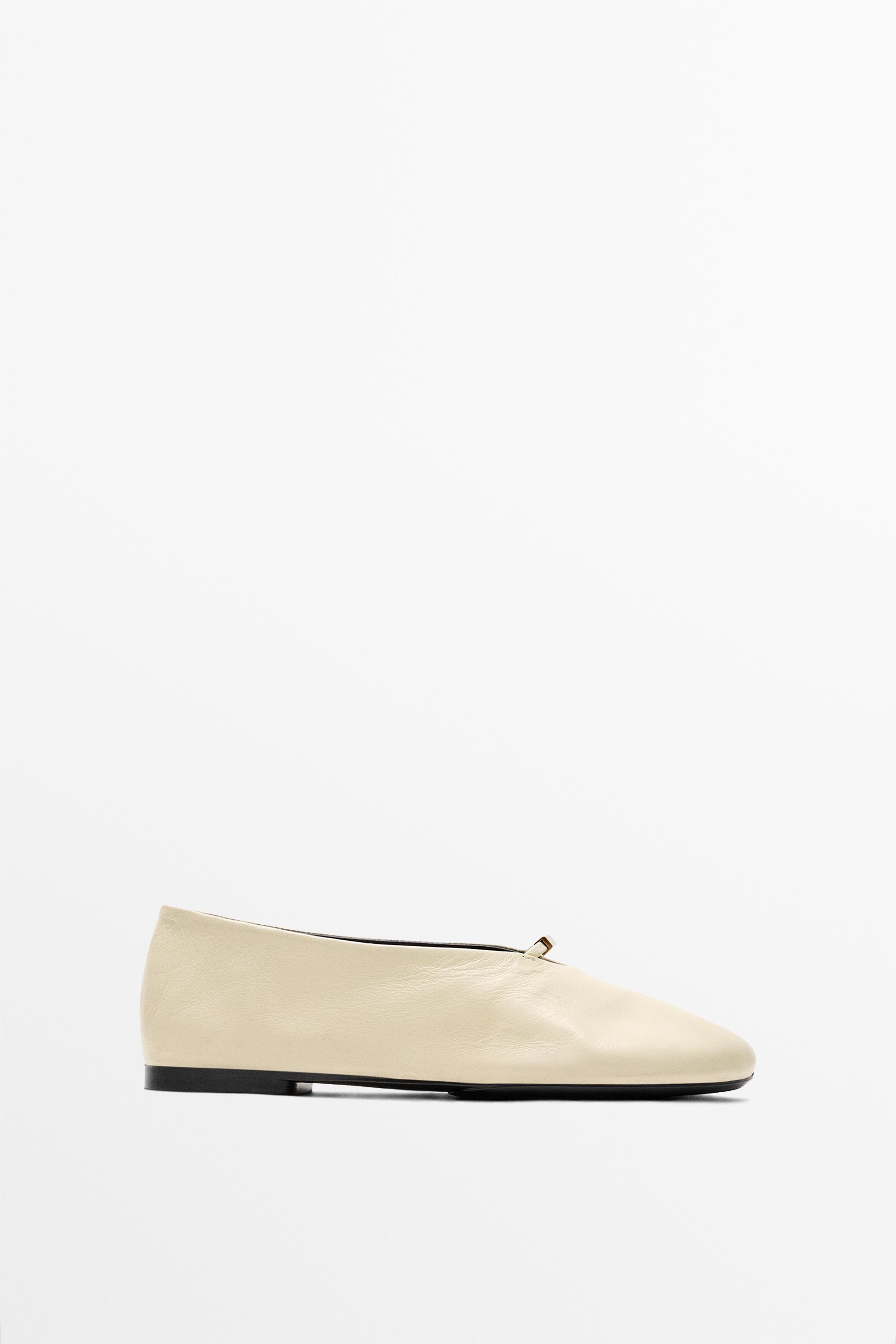 Soft leather ballet flat