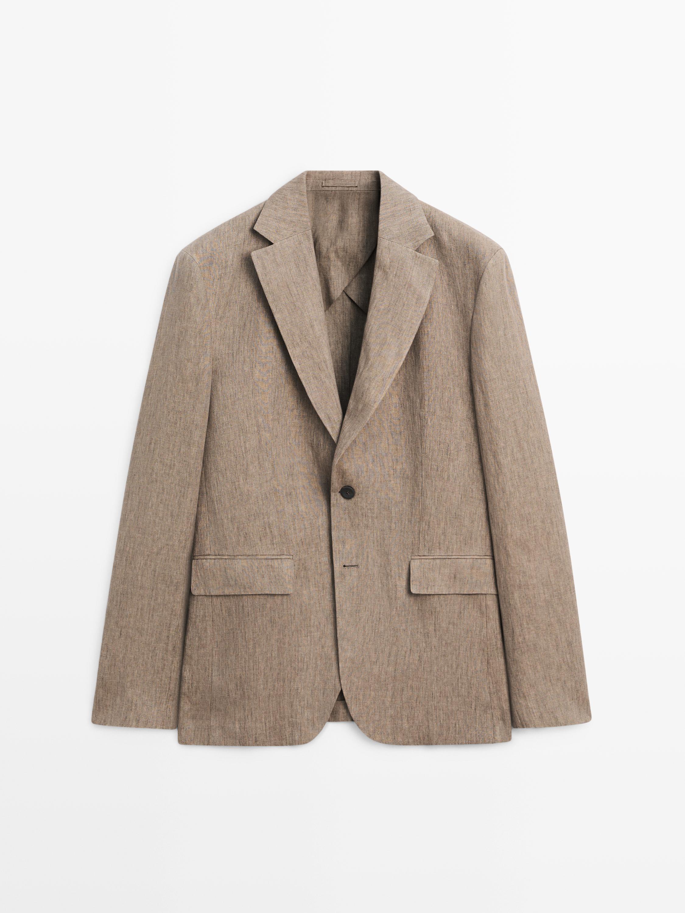 100% linen suit blazer