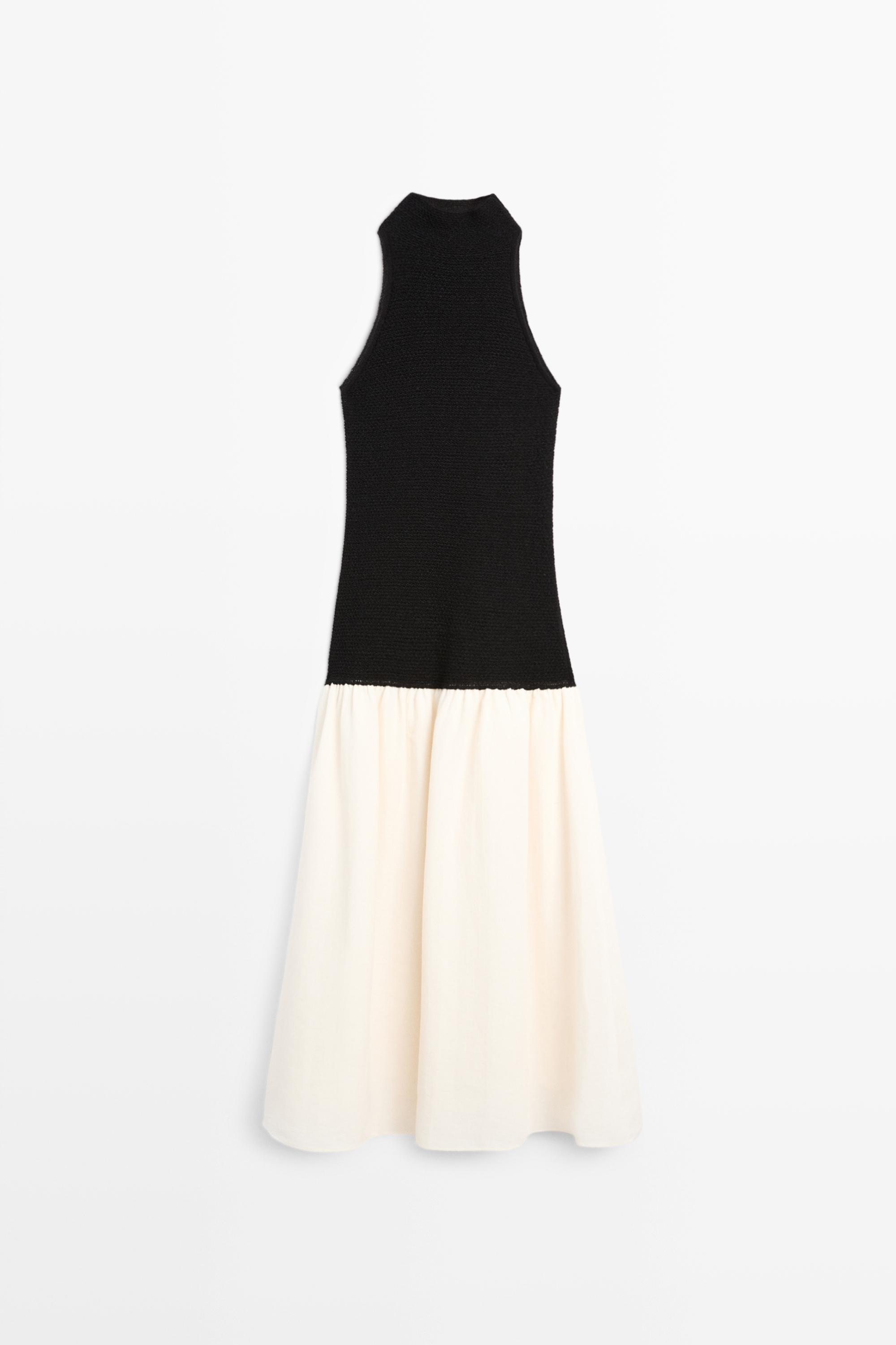 Combined midi dress
