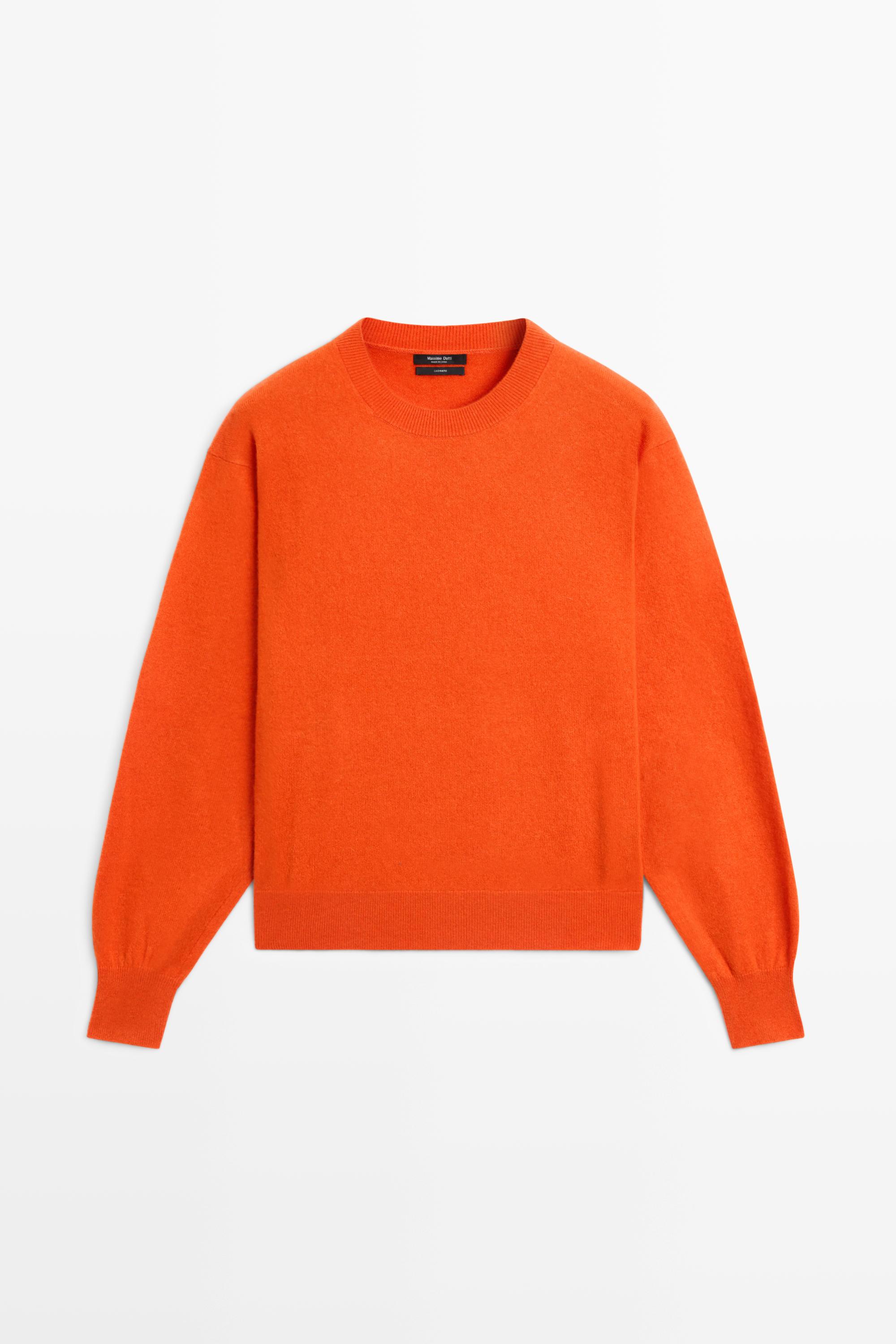 100% cashmere long sleeve sweater