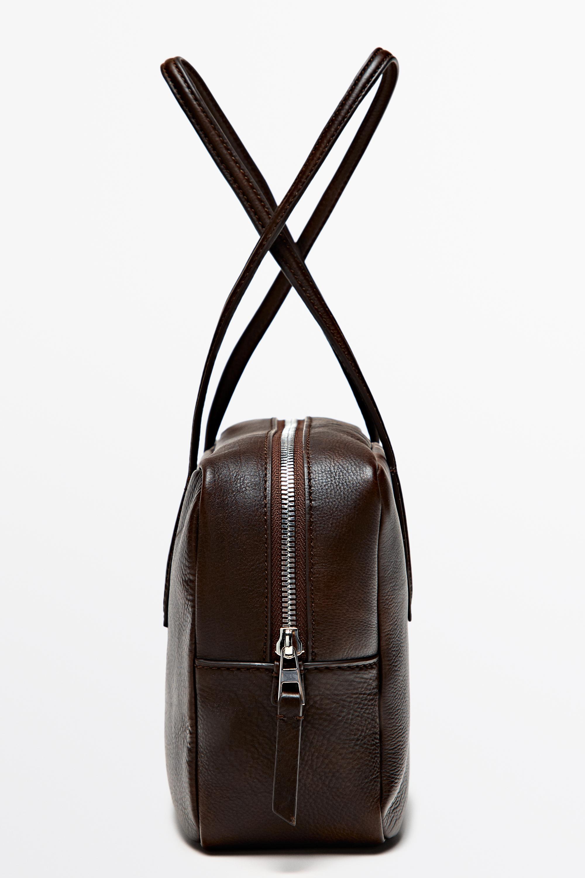 Nappa leather mini duffle bag