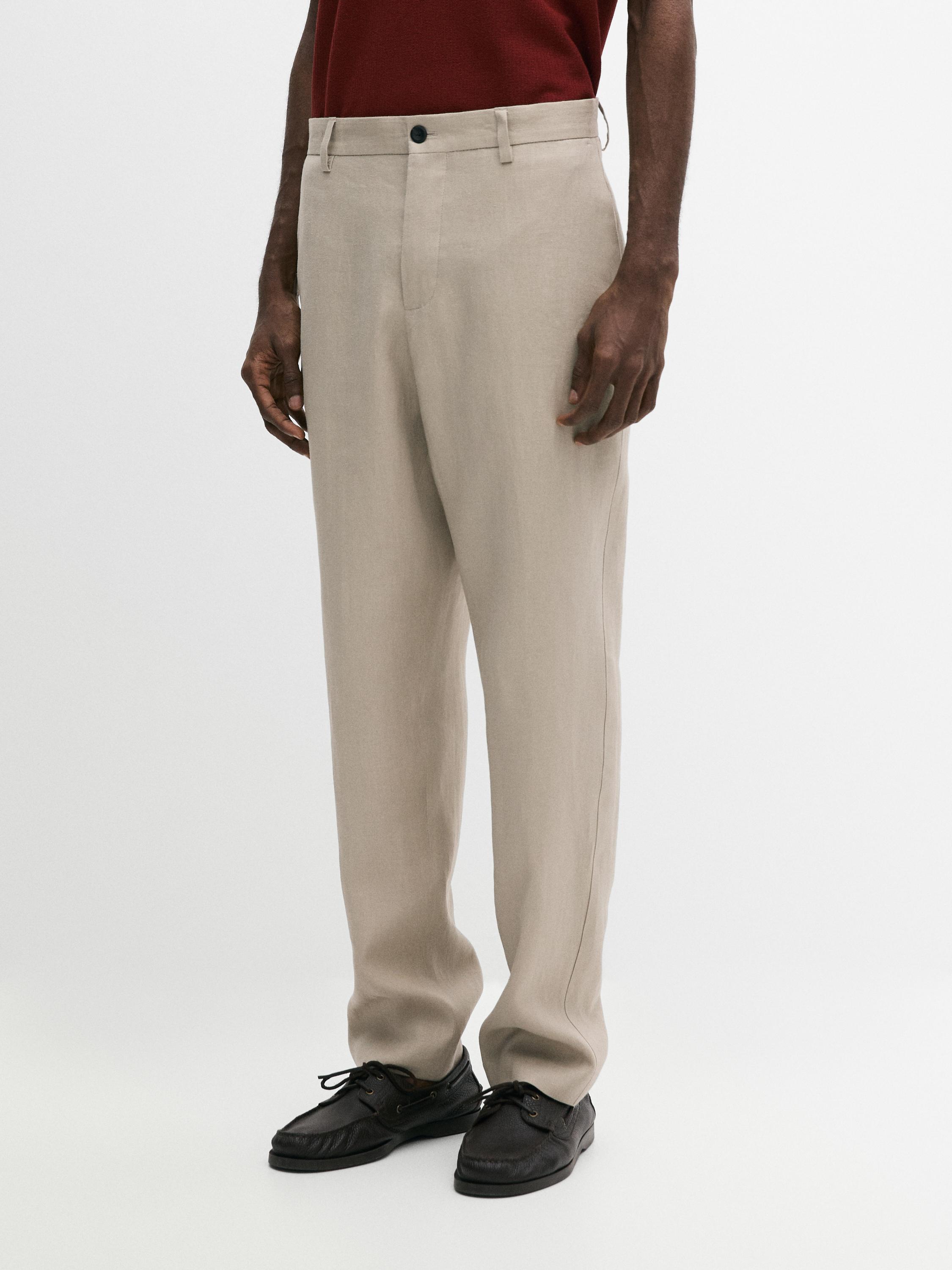 Linen suit pants
