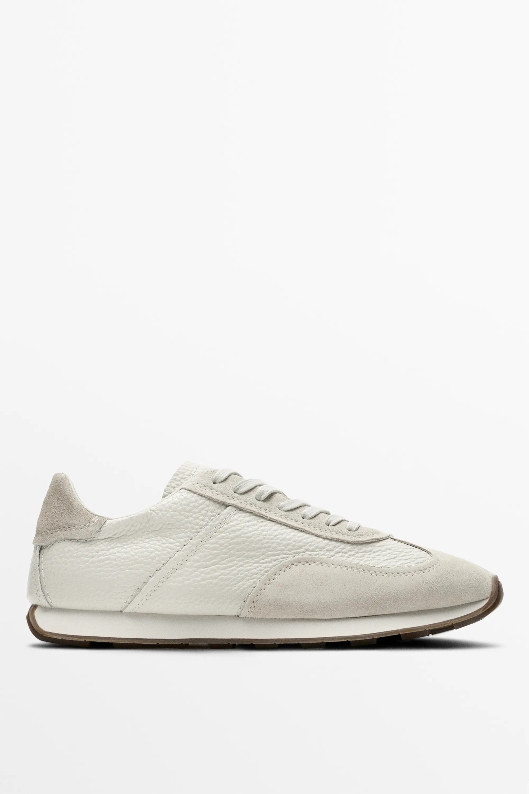 Milled nappa leather sneaker