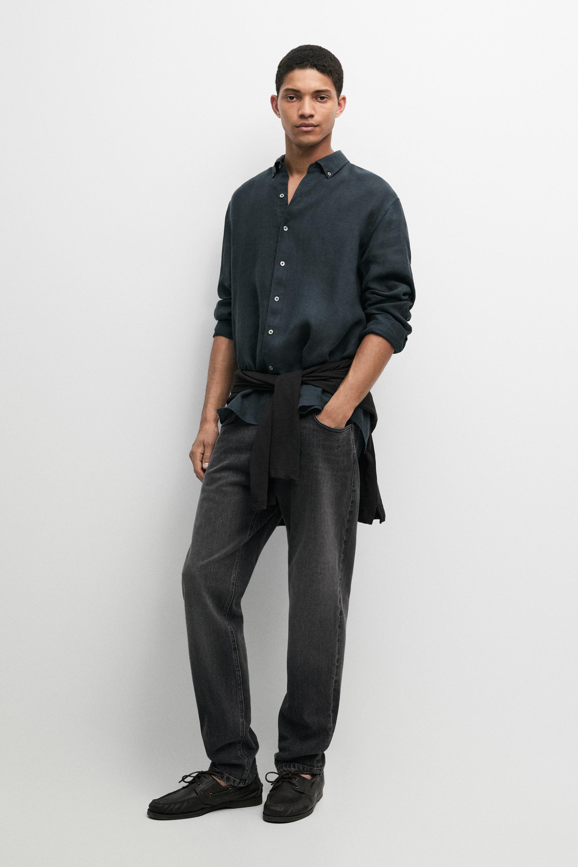 Faded 100% linen shirt