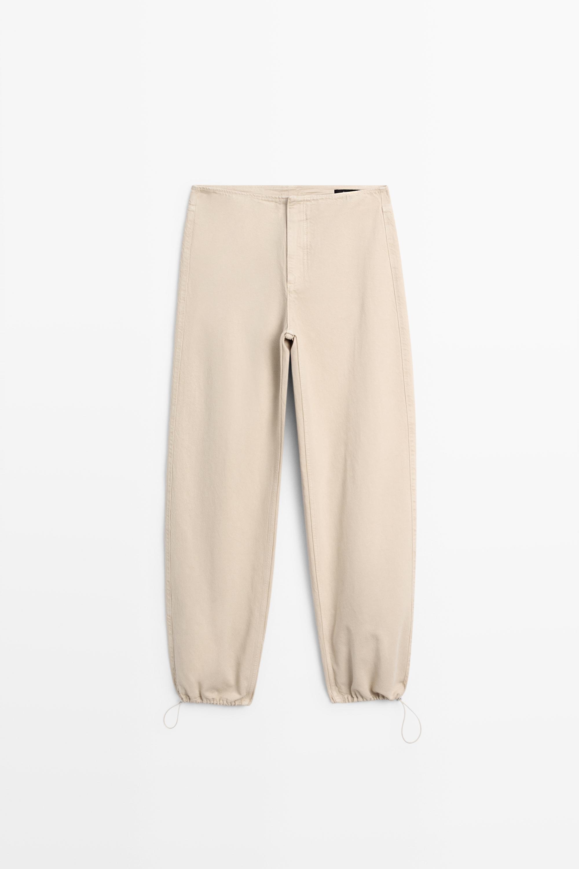 Relaxed fit parachute pants