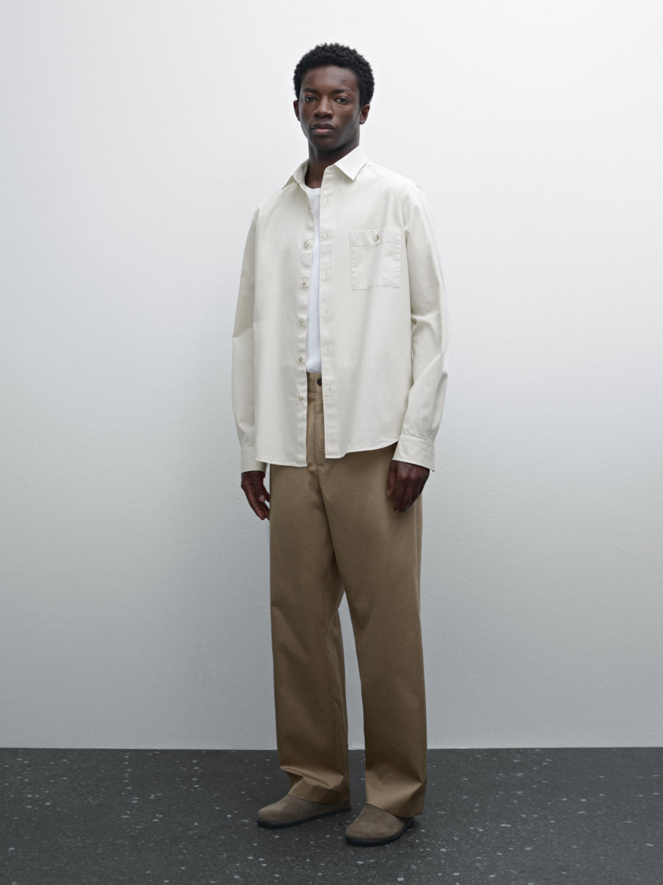 100% cotton regular fit twill shirt