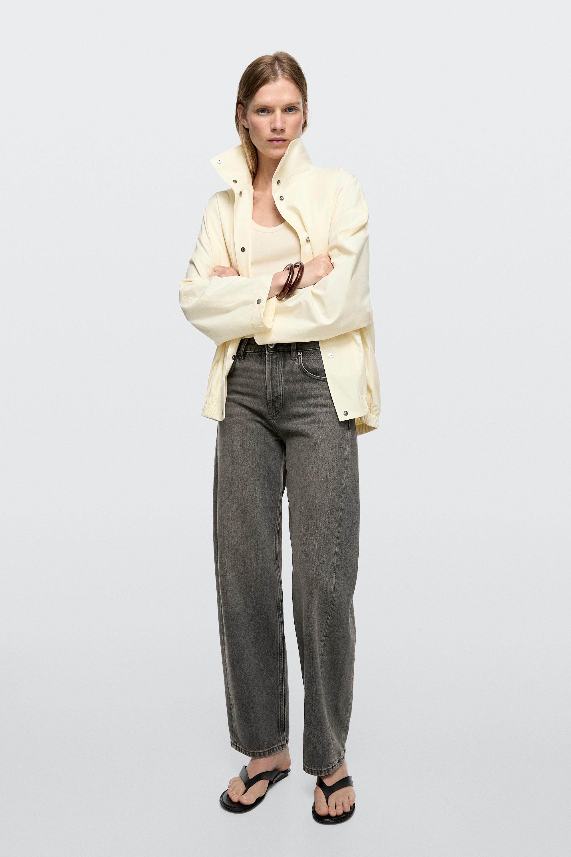 Mid-rise balloon fit jeans