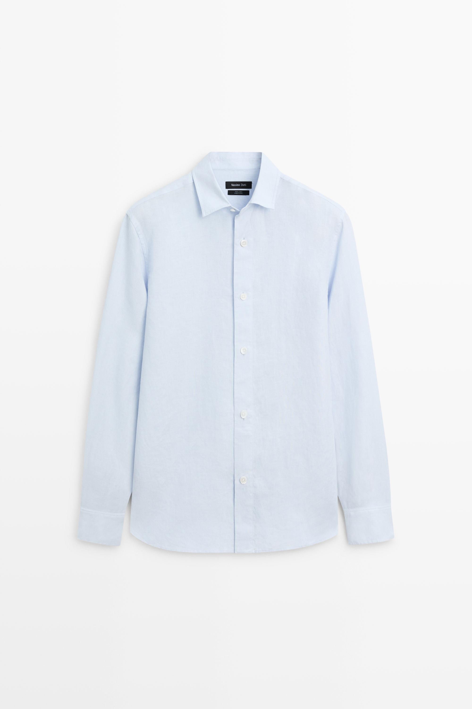 100% linen regular fit shirt