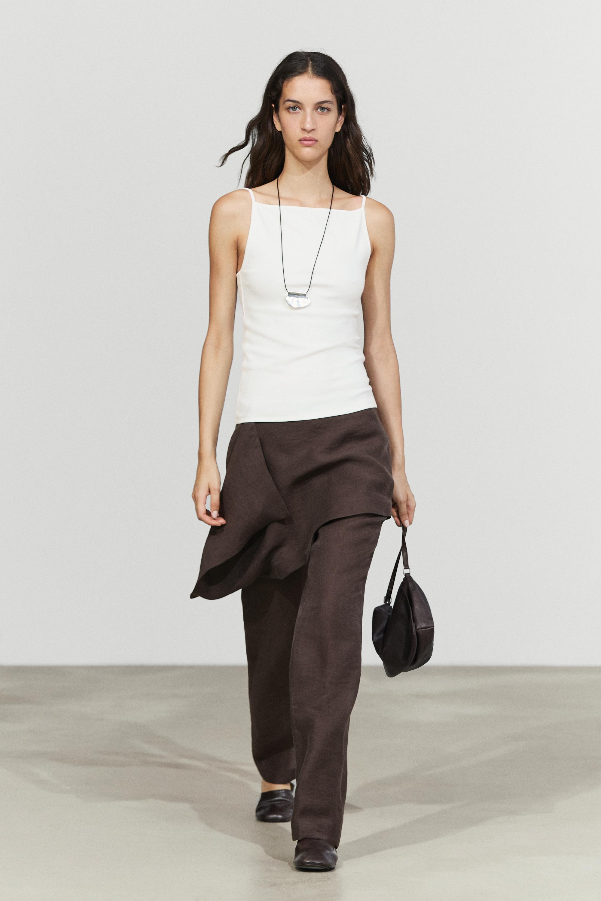Cotton blend camisole top