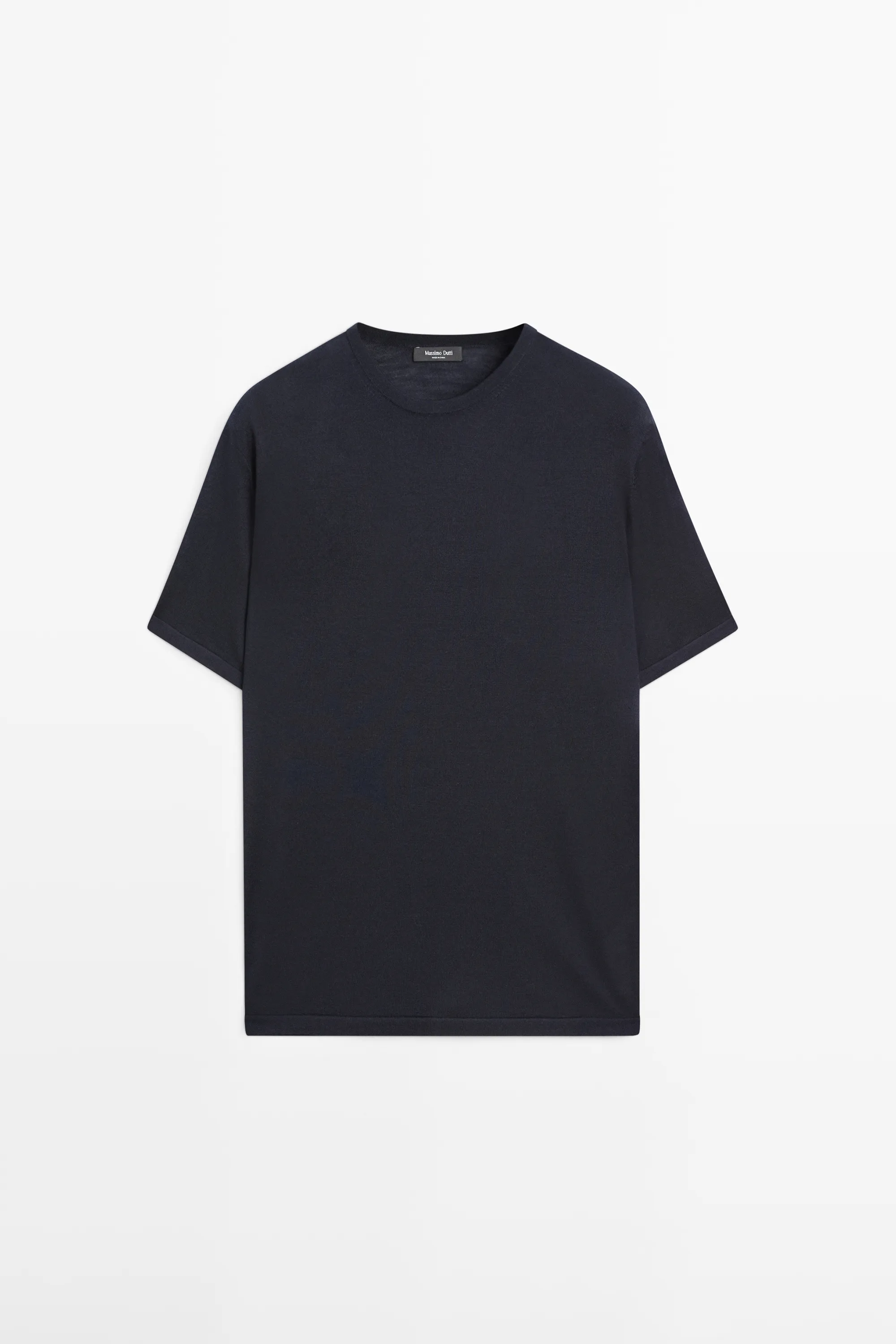 Wool blend knit T-shirt