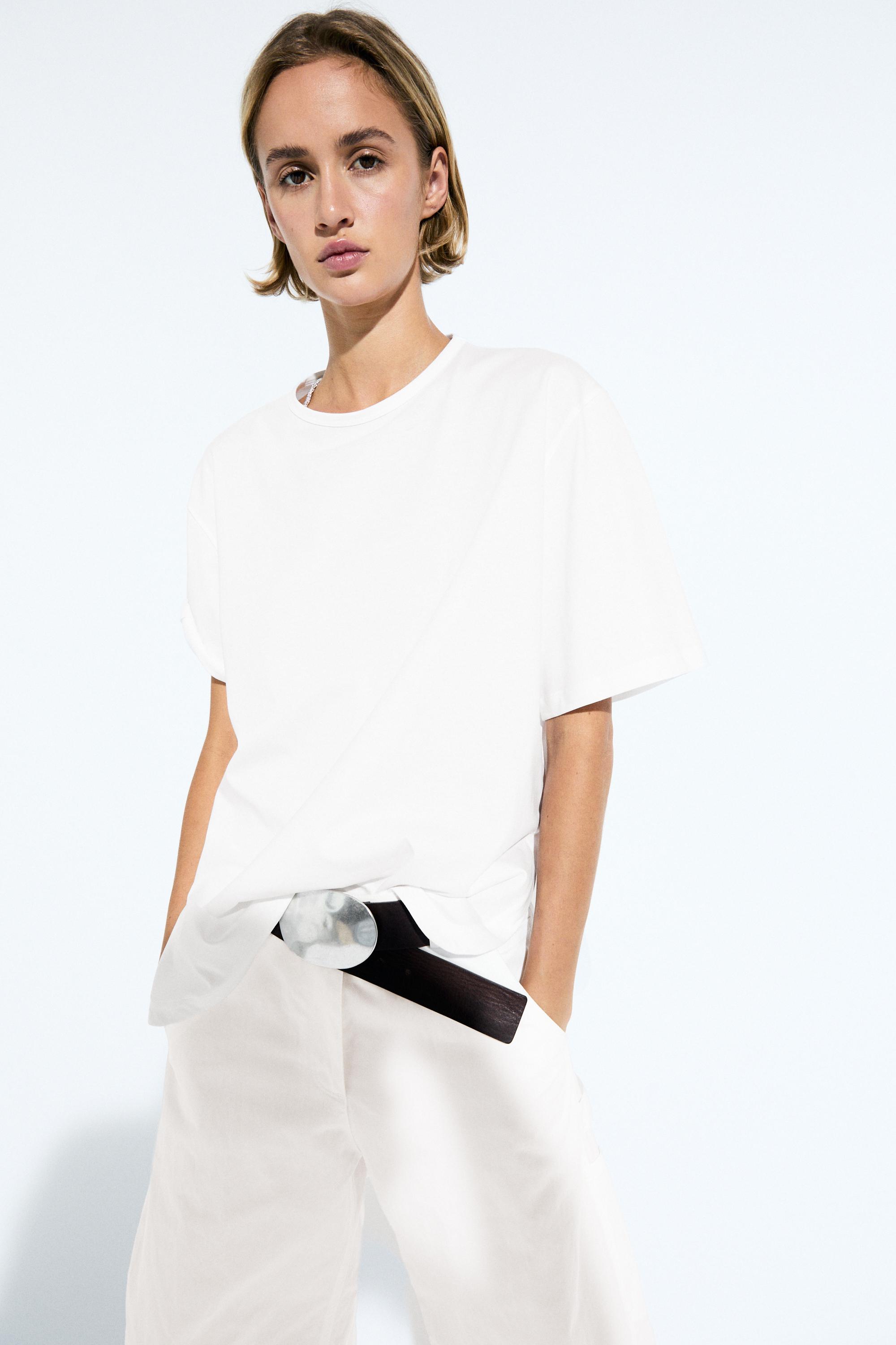 Flowing 100% cotton T-shirt