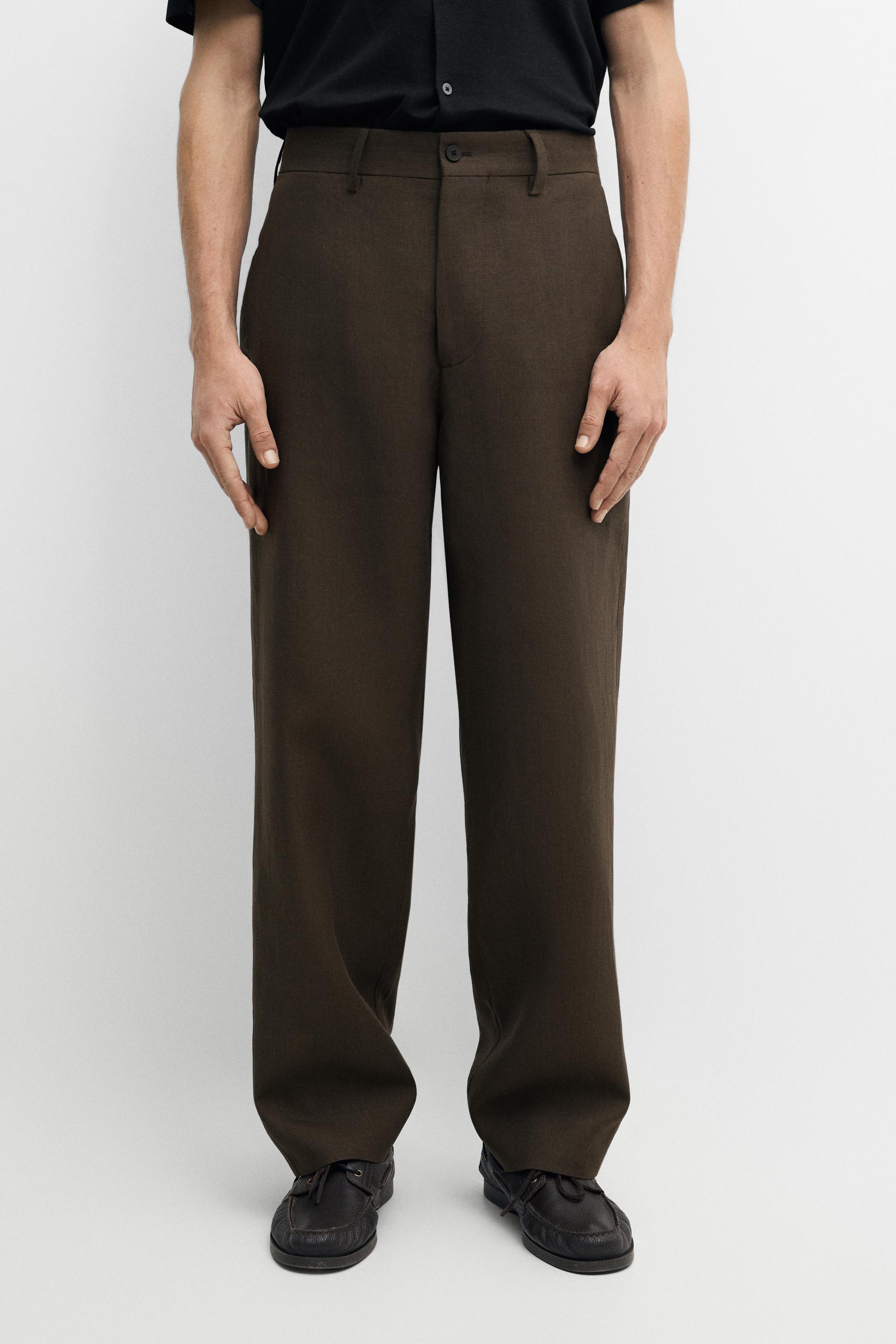 Linen suit trousers