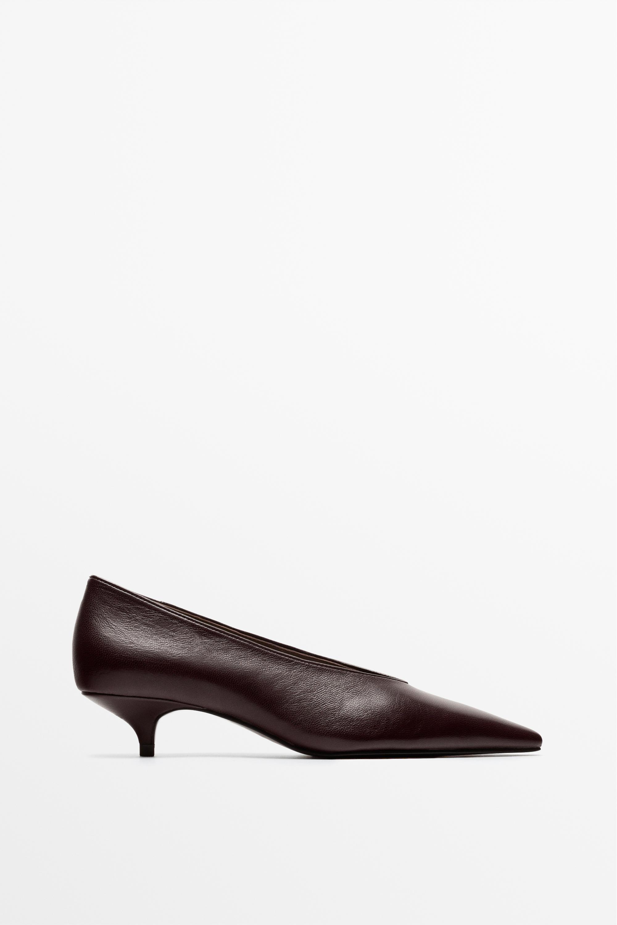 Pointed-toe heel shoe