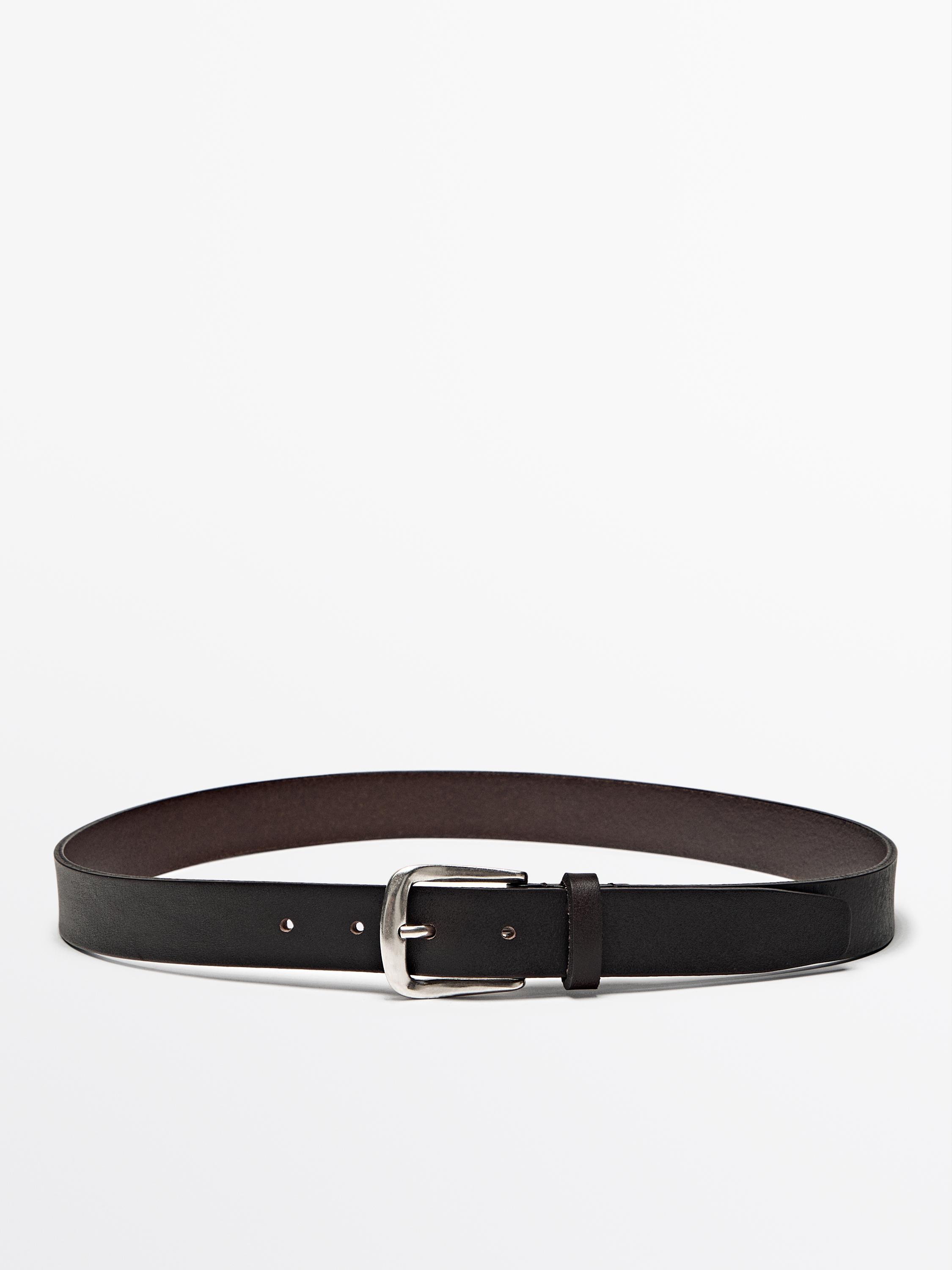 Soft nappa leather belt