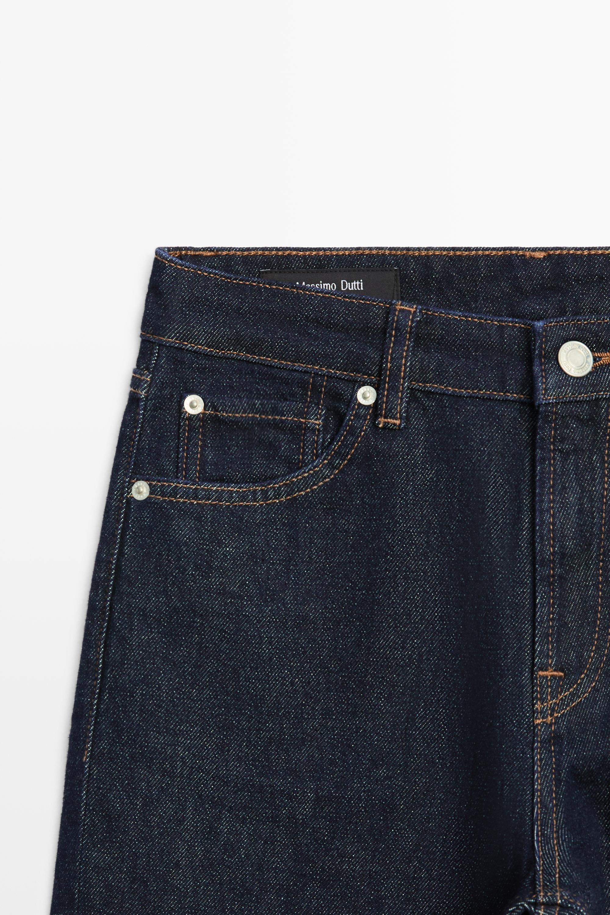 High-waist cropped straight-leg jeans