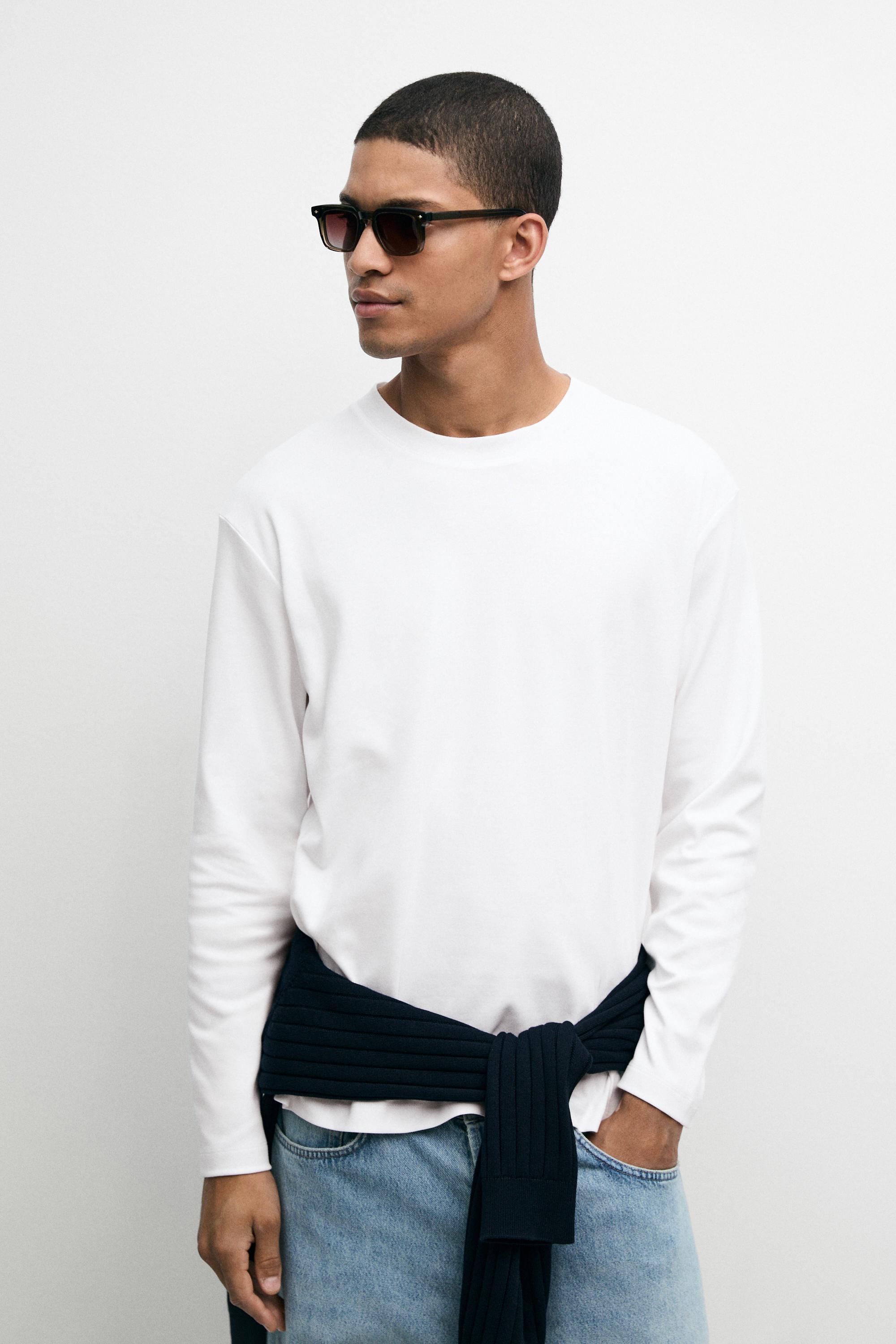 100% cotton long sleeve T-shirt
