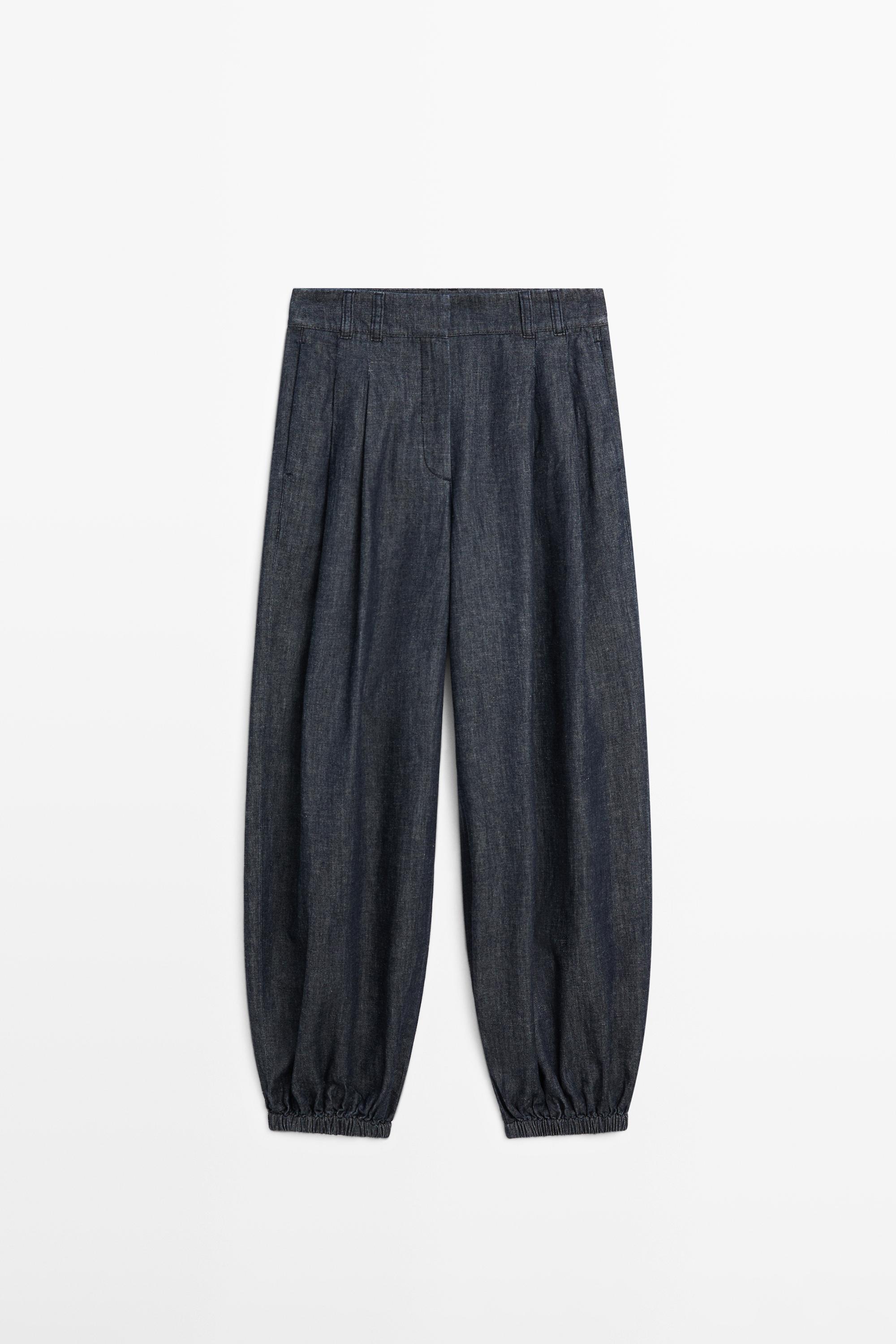 Balloon fit denim