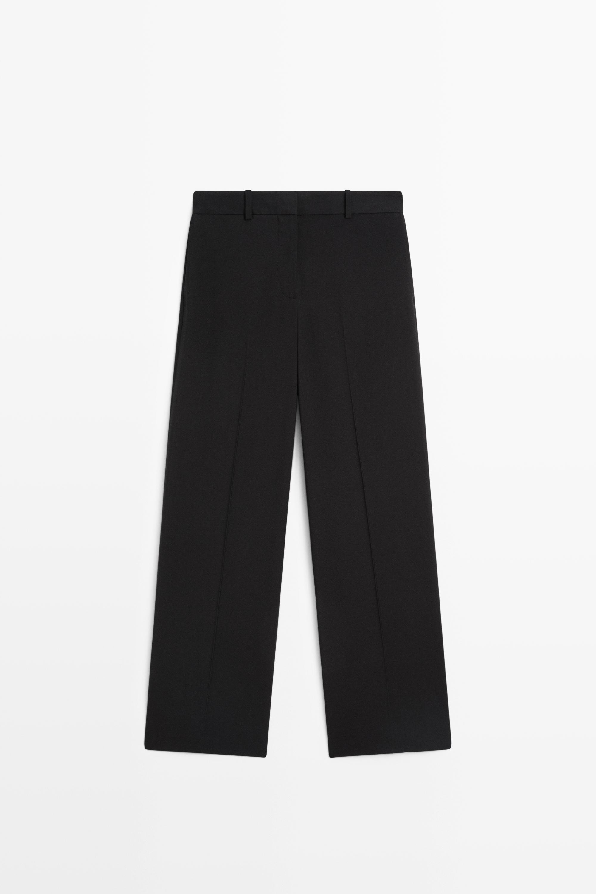 Flowing straight-leg pants