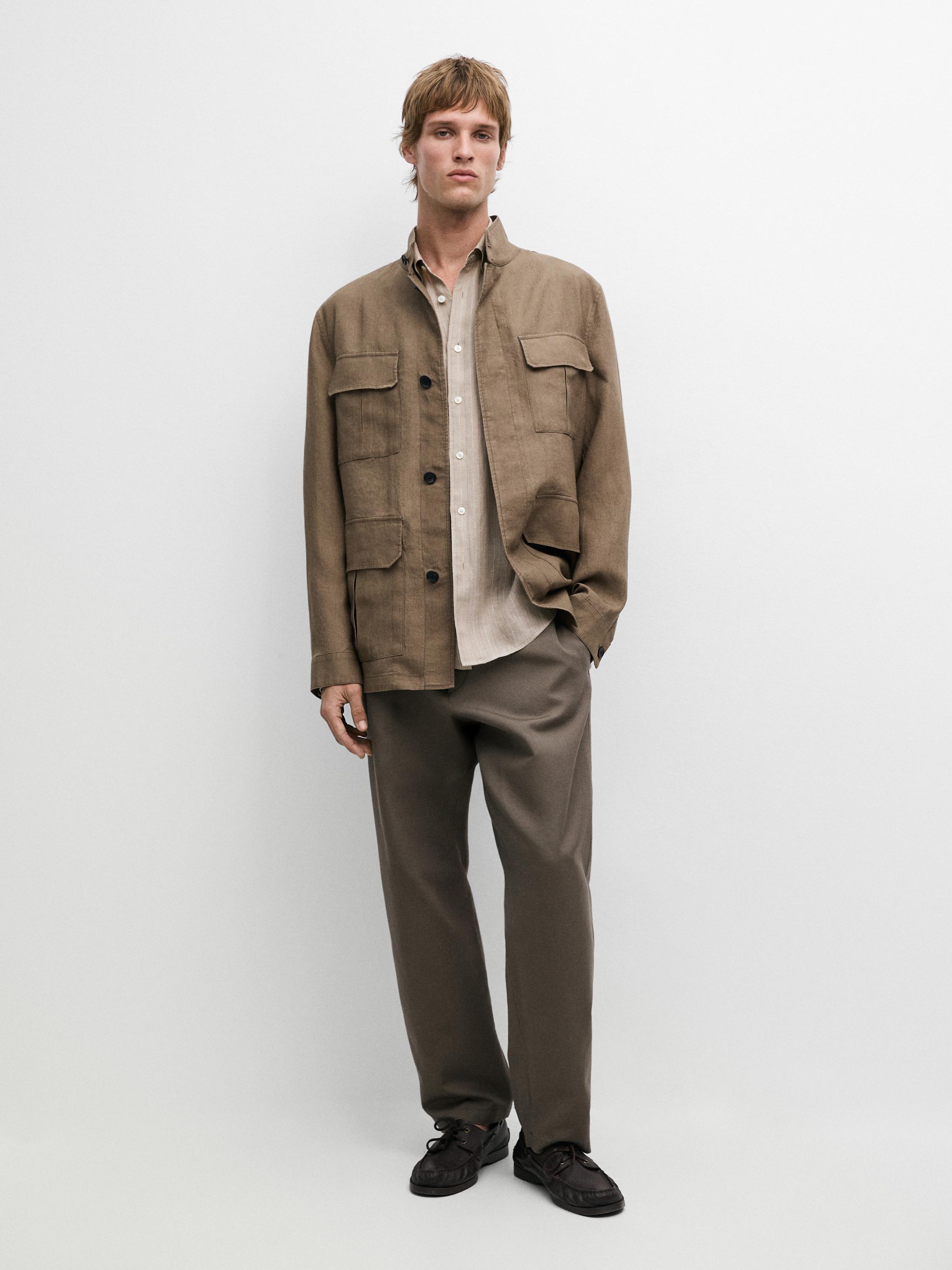 100% linen Safari jacket