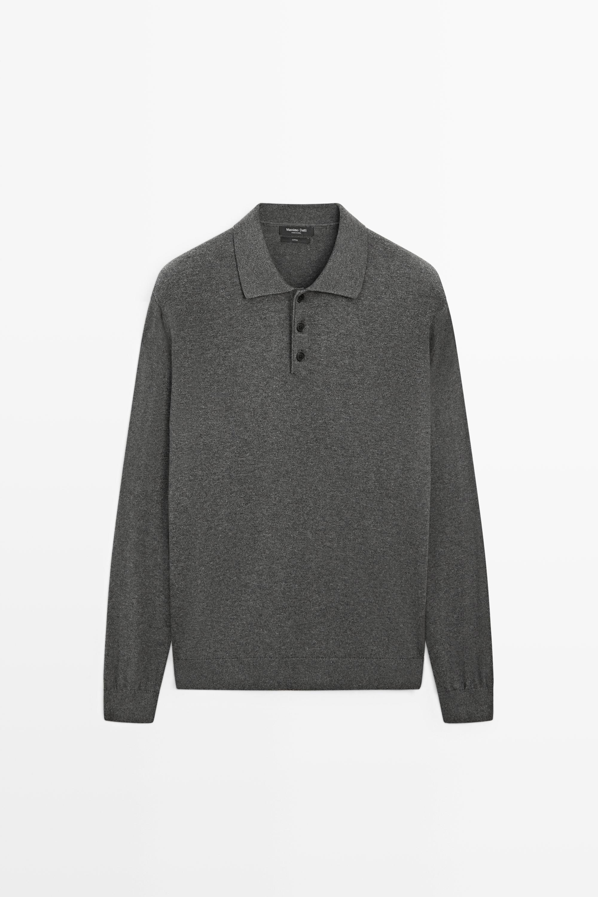 100% 纯棉 POLO 领针织衫