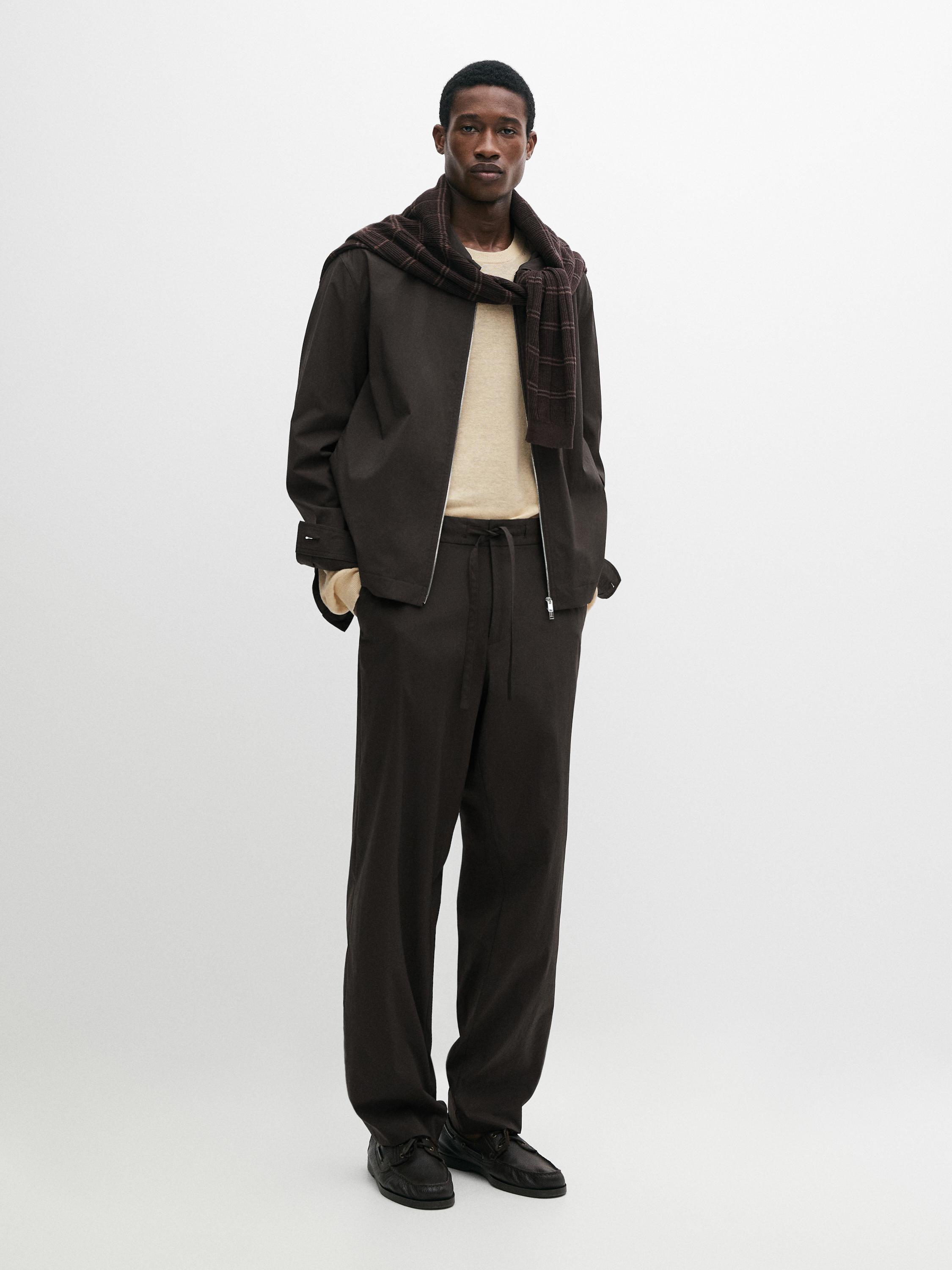 Total look cropped jacket