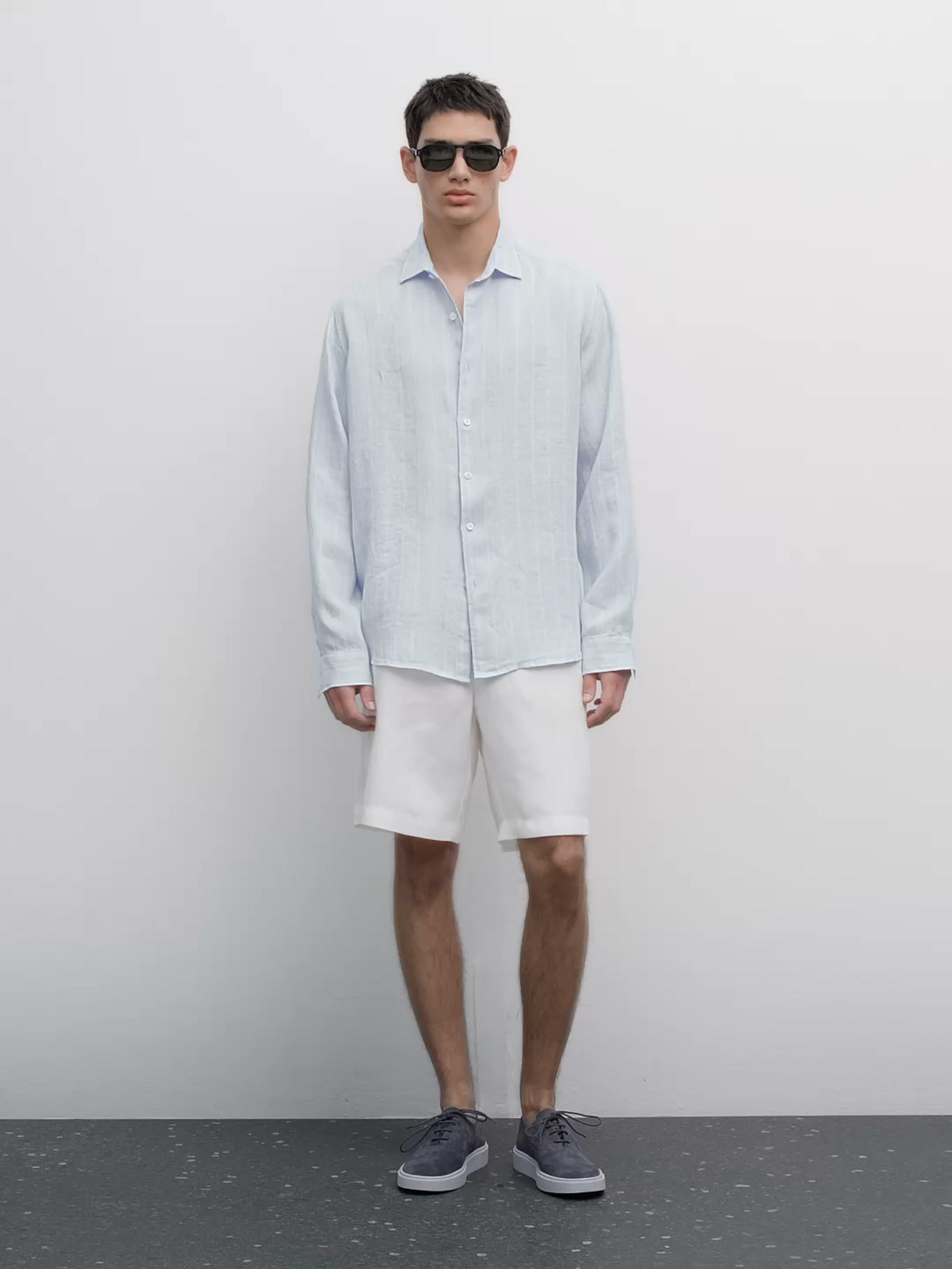Regular fit double-stripe shirt