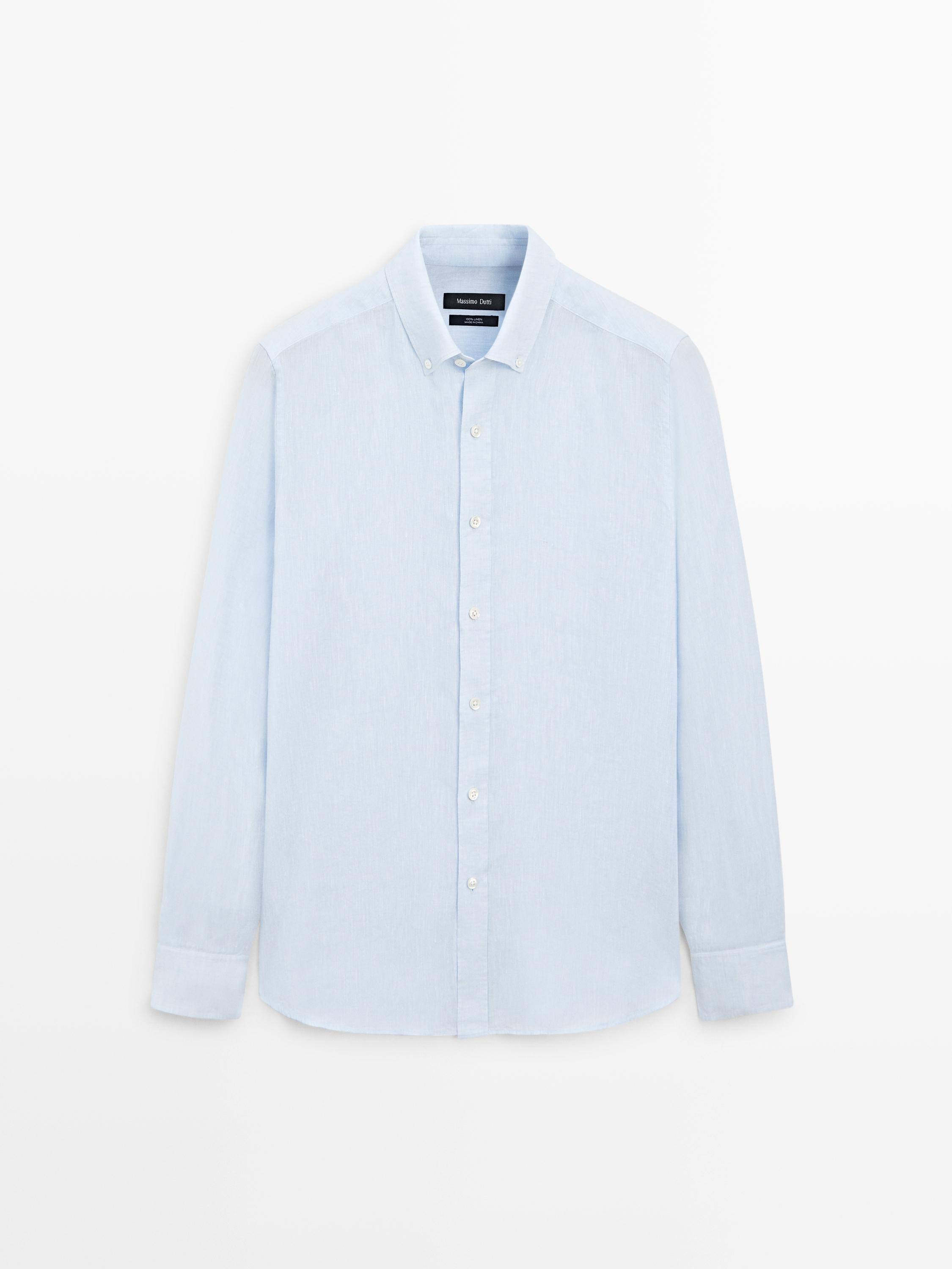 100% linen regular fit shirt