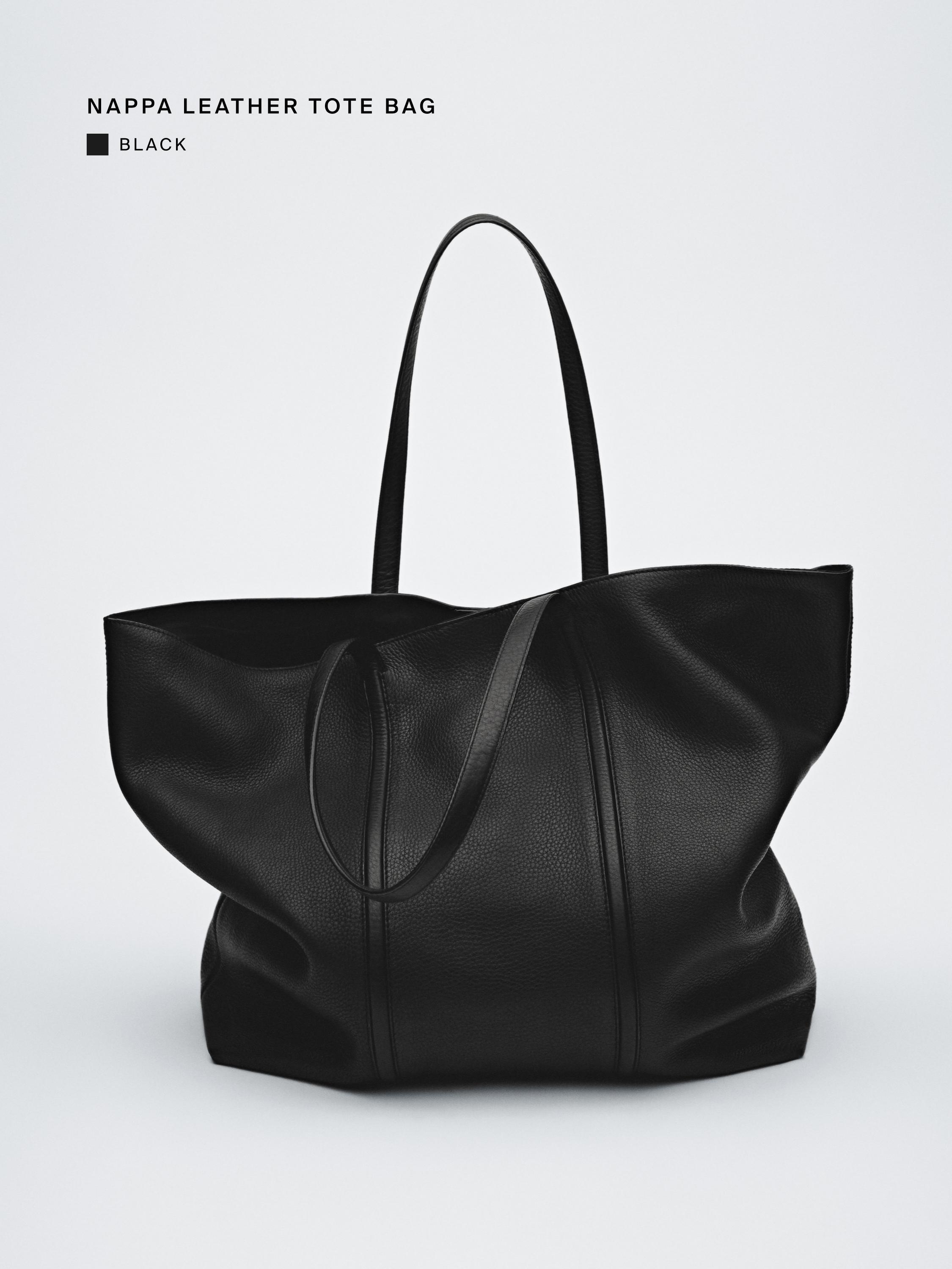 Nappa leather tote bag